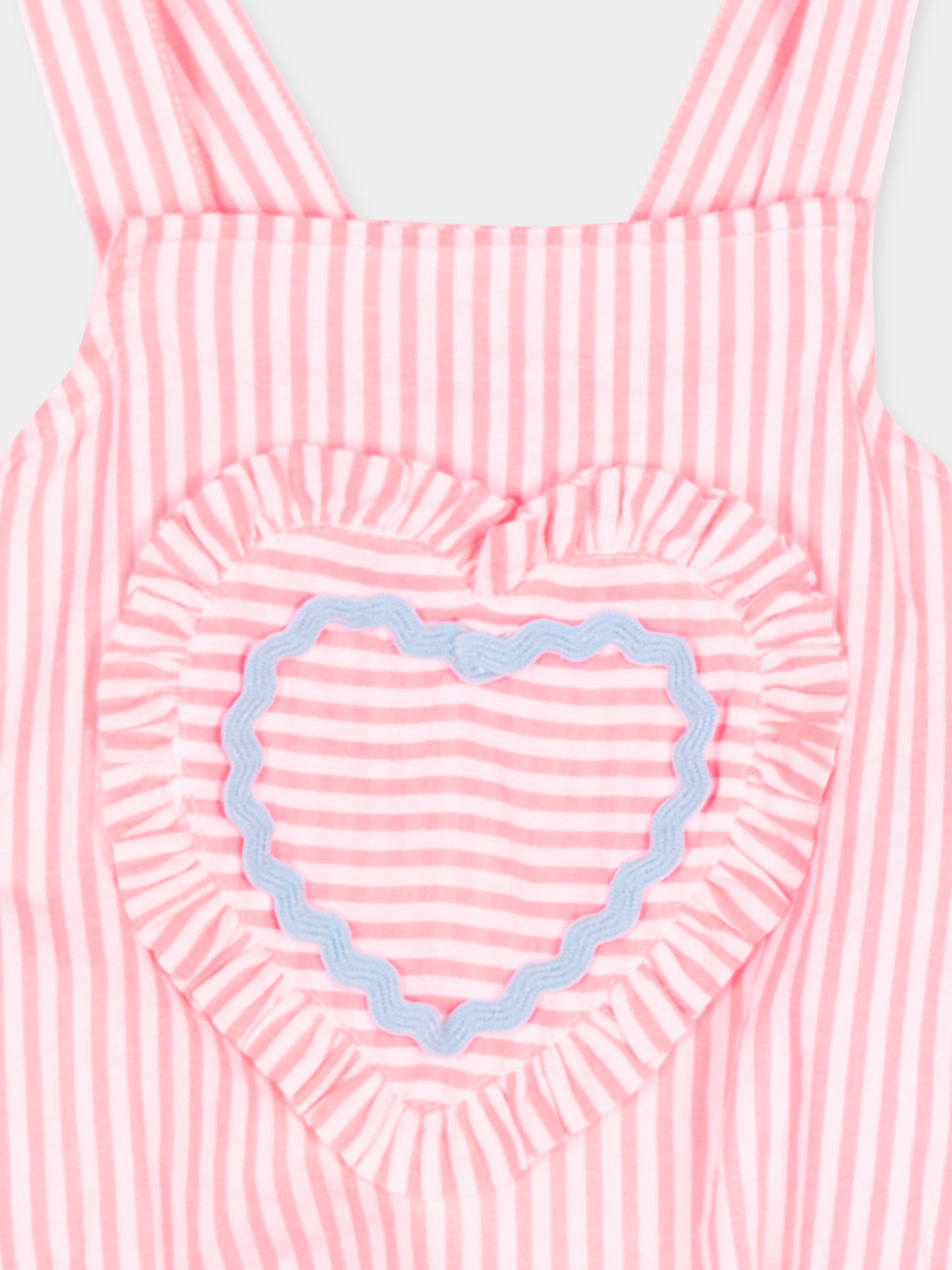 Pagliaccetto rosso a righe per neonata,Billieblush,U21797 S21