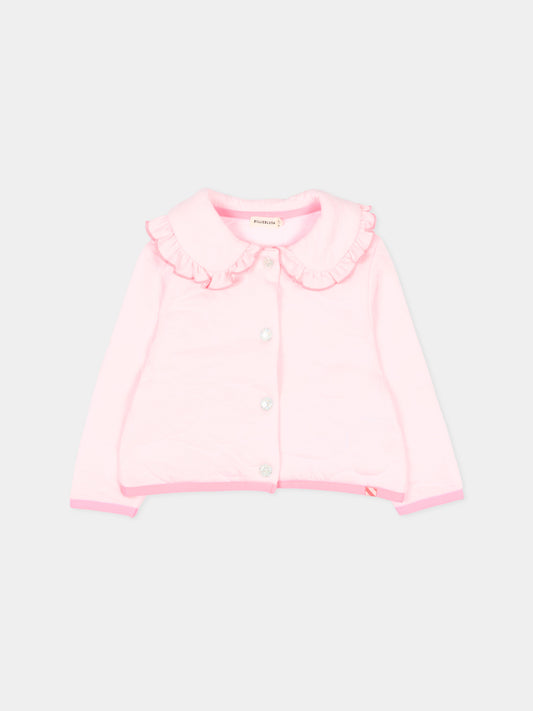 Piumino rosa per neonata con rouches,Billieblush,U21812 44L