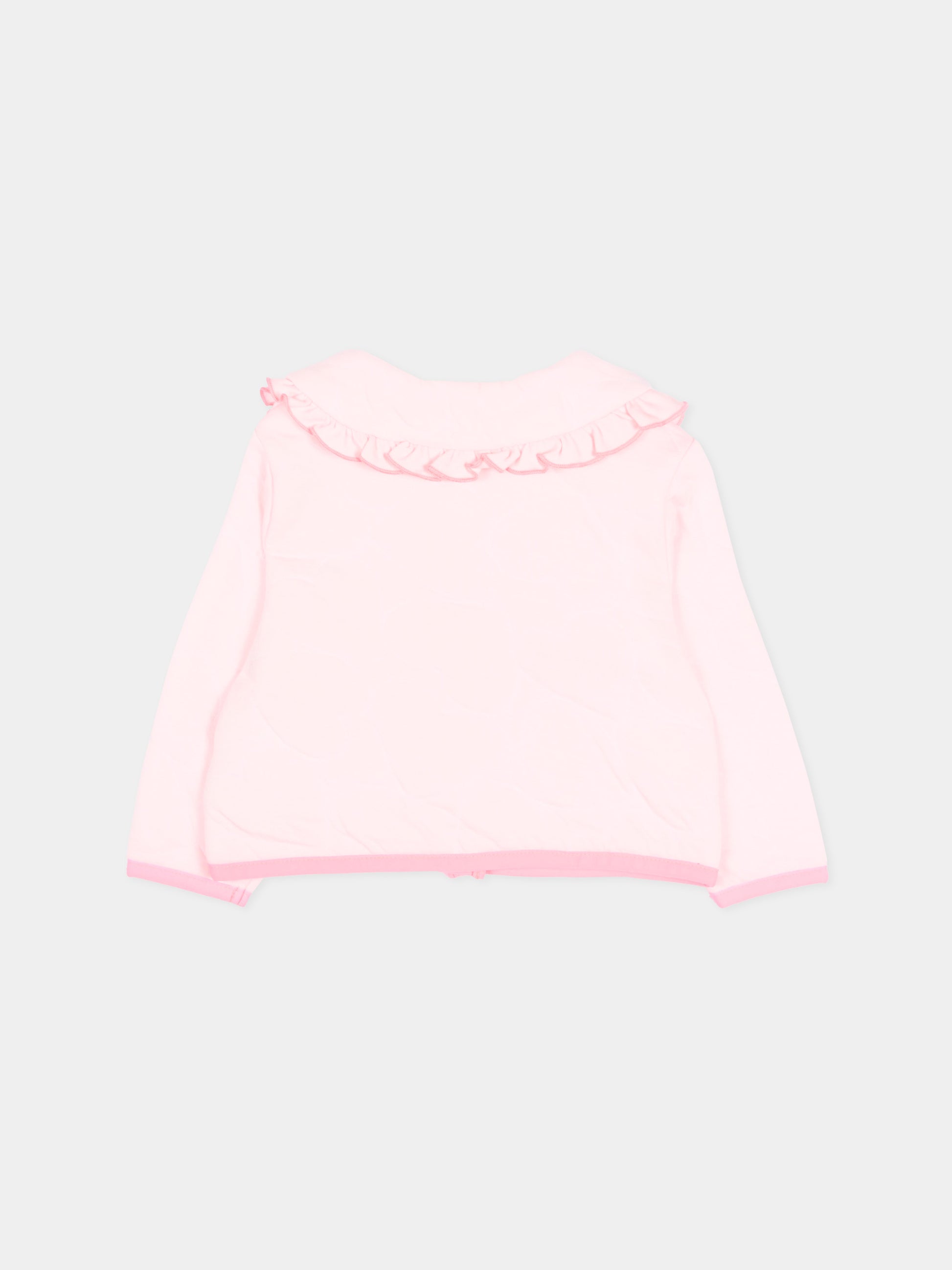 Piumino rosa per neonata con rouches,Billieblush,U21812 44L