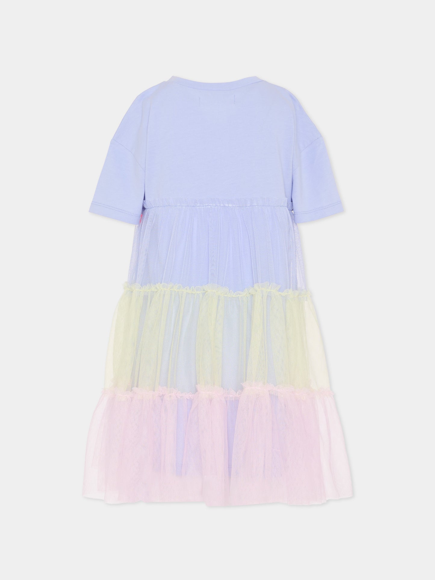 Vestito lilla per bambina con patch,Billieblush,U21823 81S