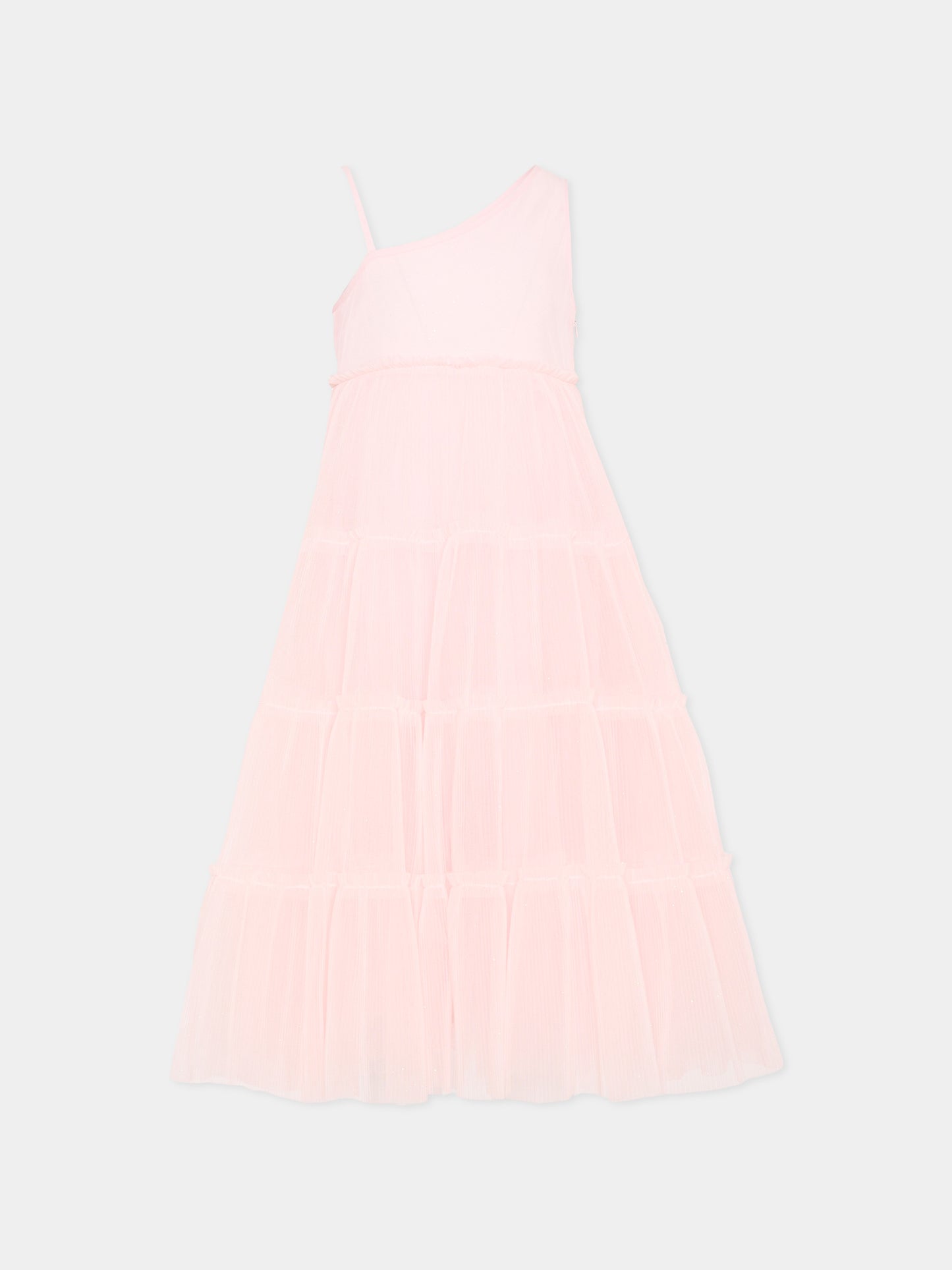 Vestito rosa elegante per bambina,Billieblush,U21845 44L