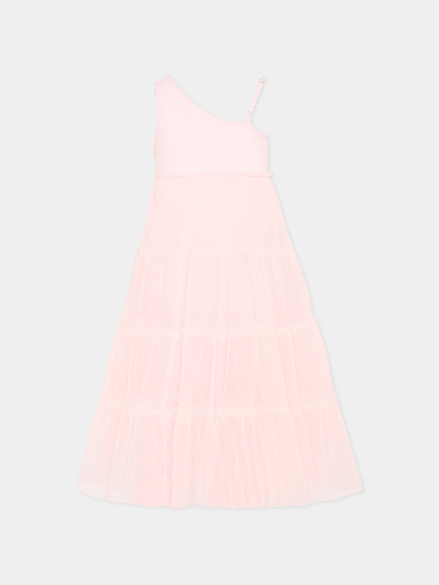 Vestito rosa elegante per bambina,Billieblush,U21845 44L