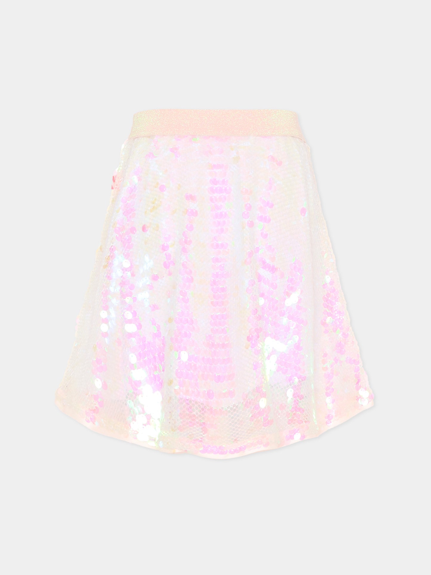 Gonna rosa per bambina con paillettes,Billieblush,U21855 111