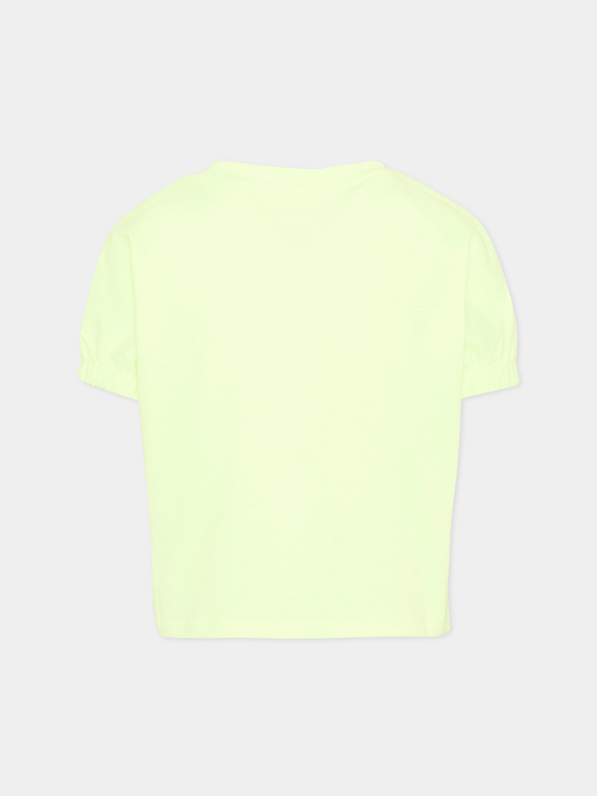 T-shirt gialla per bambina con gelato,Billieblush,U21936 552