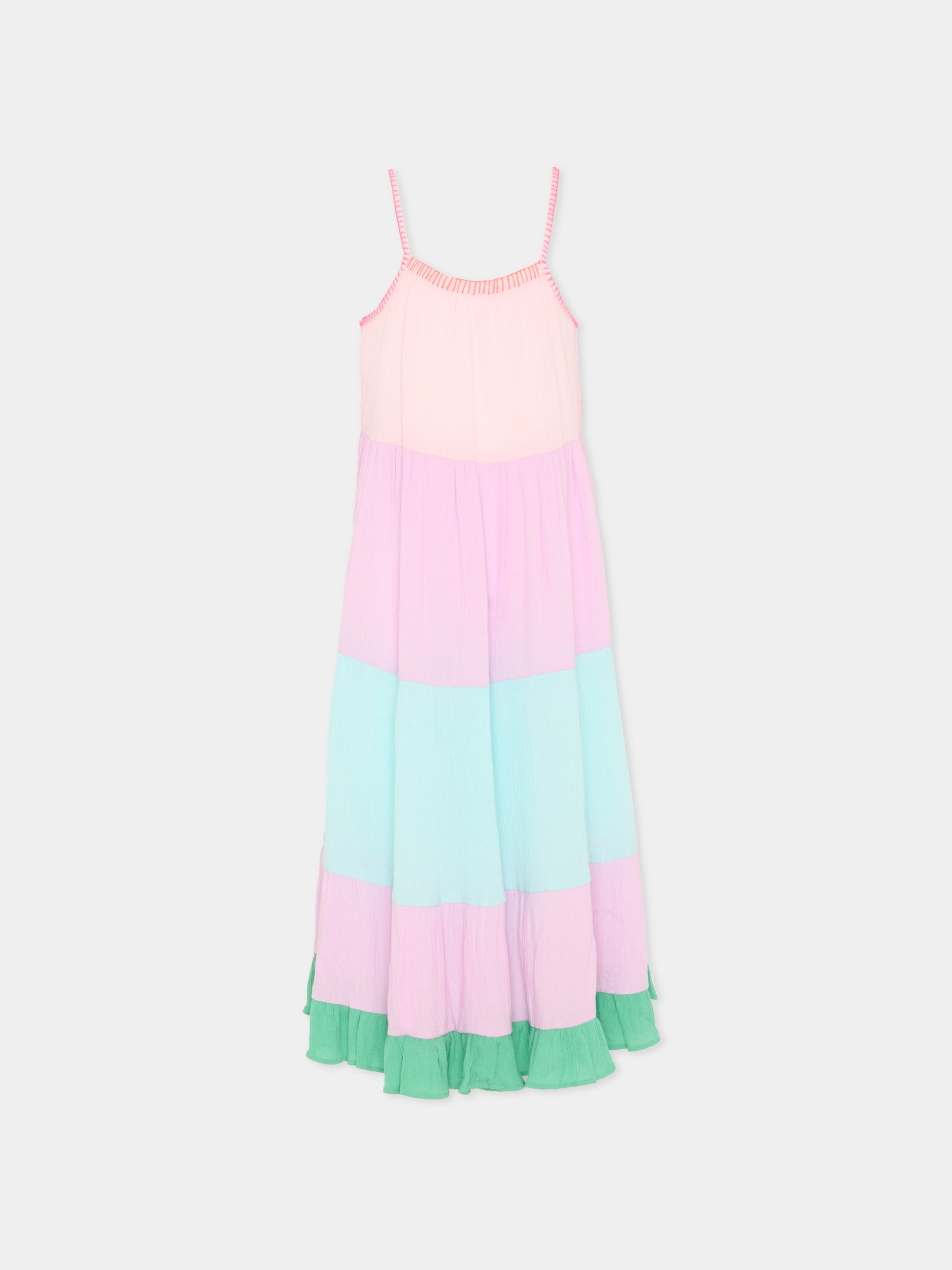 Vestito multicolor per bambina,Billieblush,U21984 Z41