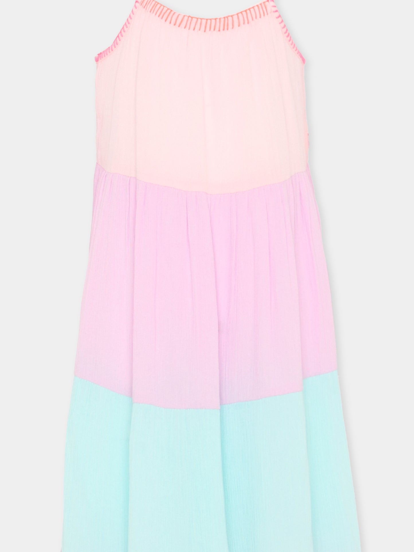 Vestito multicolor per bambina,Billieblush,U21984 Z41