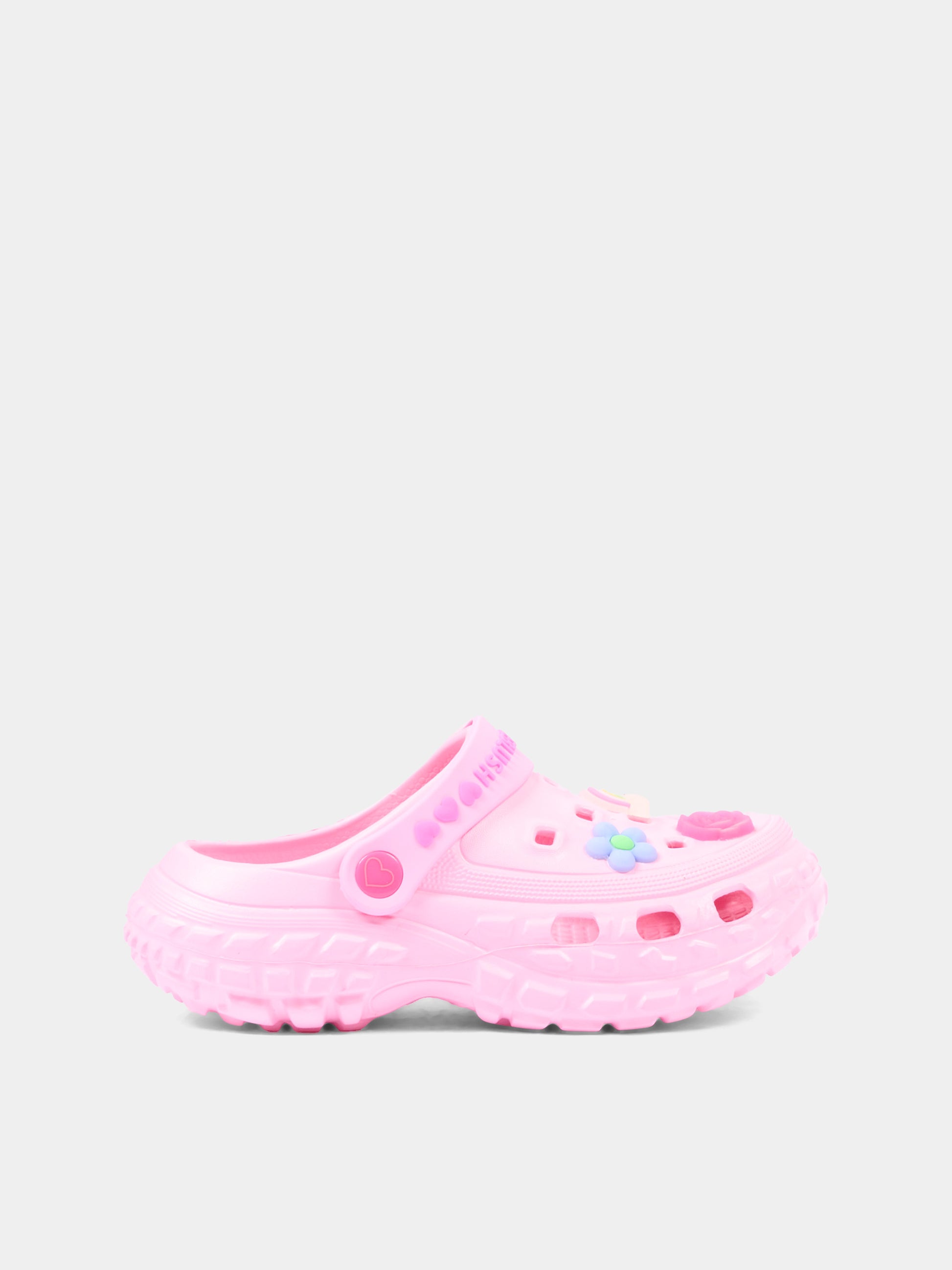 Sabot rosa per bambina con applicazioni,Billieblush,U21994 46N