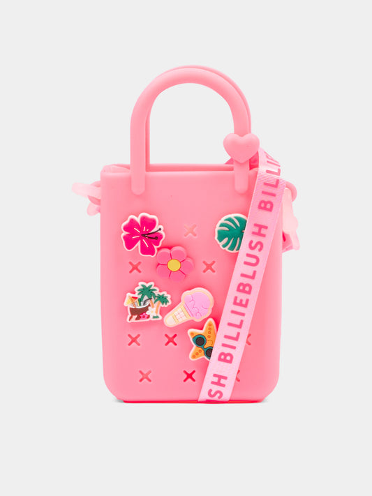 Borsa rosa per bambina con spille,Billieblush,U22042 499