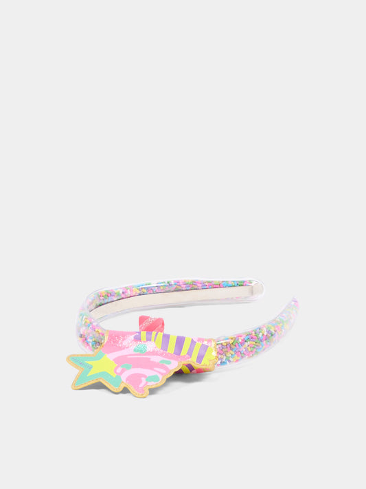 Cerchietto multicolor per bambina con perline,Billieblush,U22052 Z41