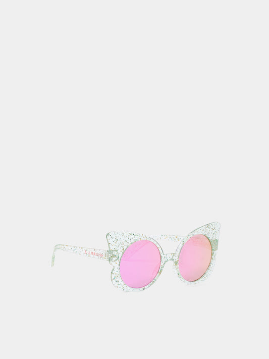 Occhiali da sole multicolor per bambina a farfalla,Billieblush,U22066 Z41