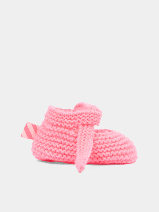 Babbucce fucsia per neonata in maglia,Billieblush,U22084 499