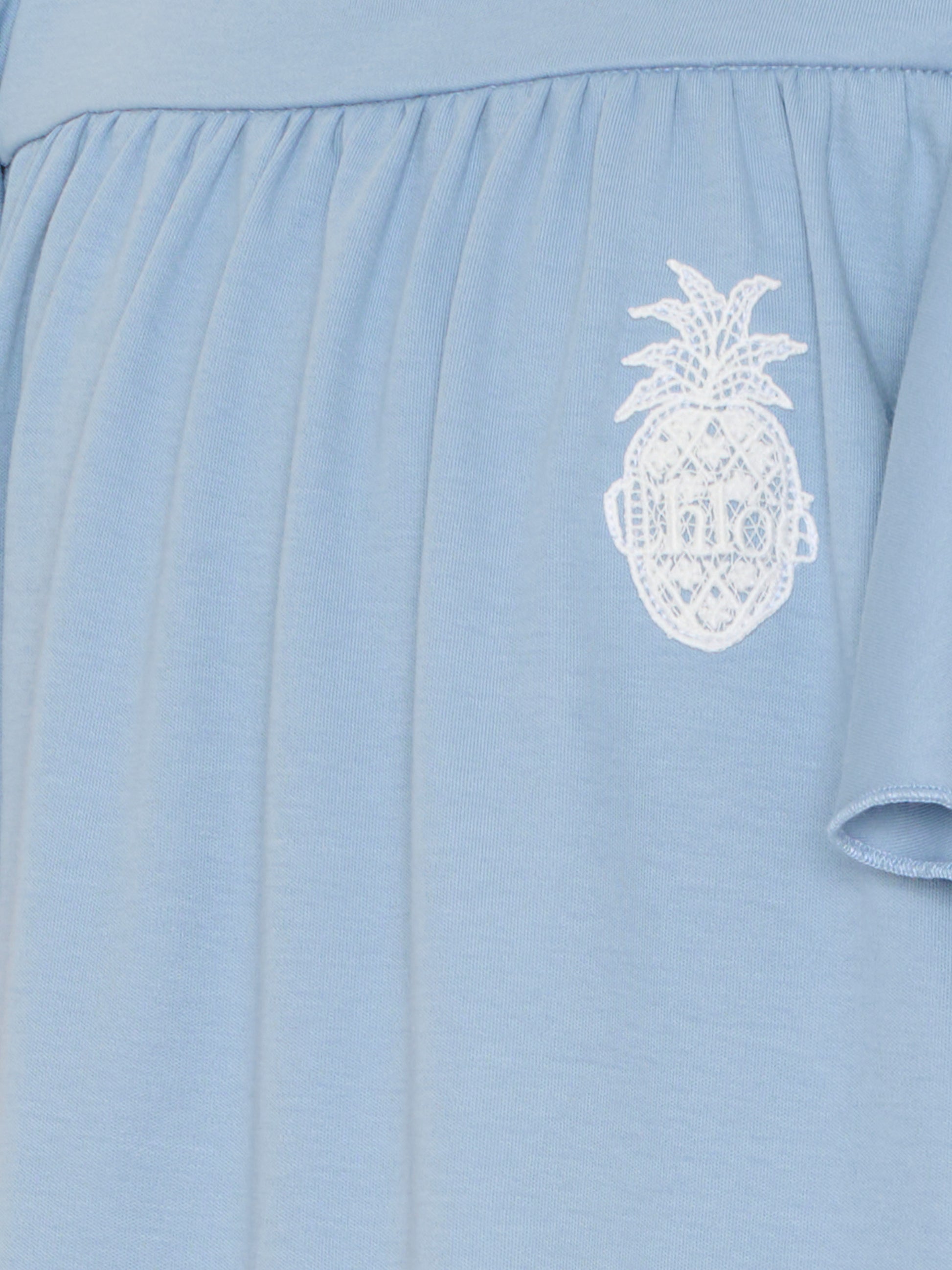 Vestito celeste per bambina con ananas,Chloé Kids,C20818 821