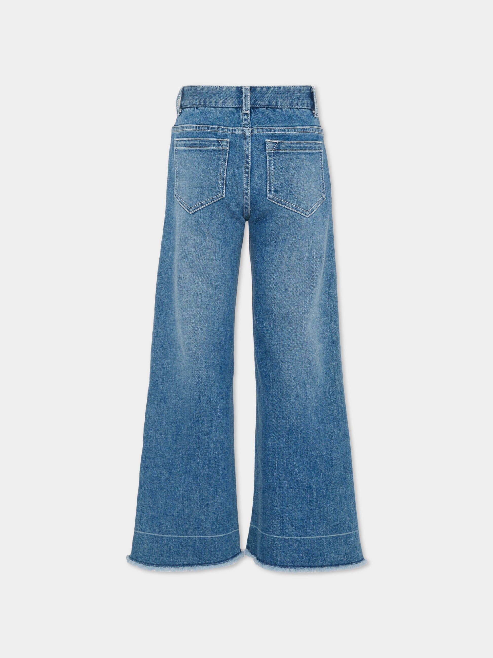 Jeans denim per bambina con logo,Chloé Kids,C20831 Z13