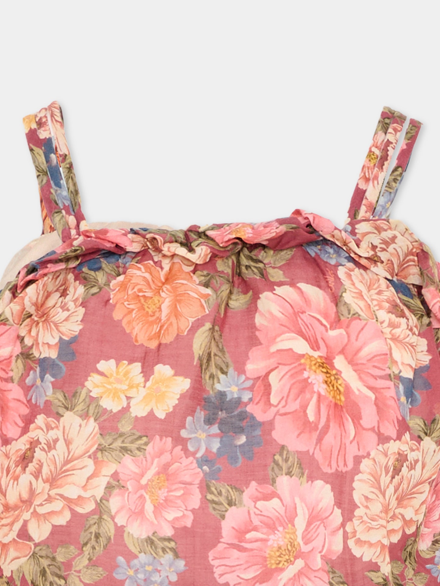 Top multicolor floreale per bambina,Chloé Kids,C20861 46Y