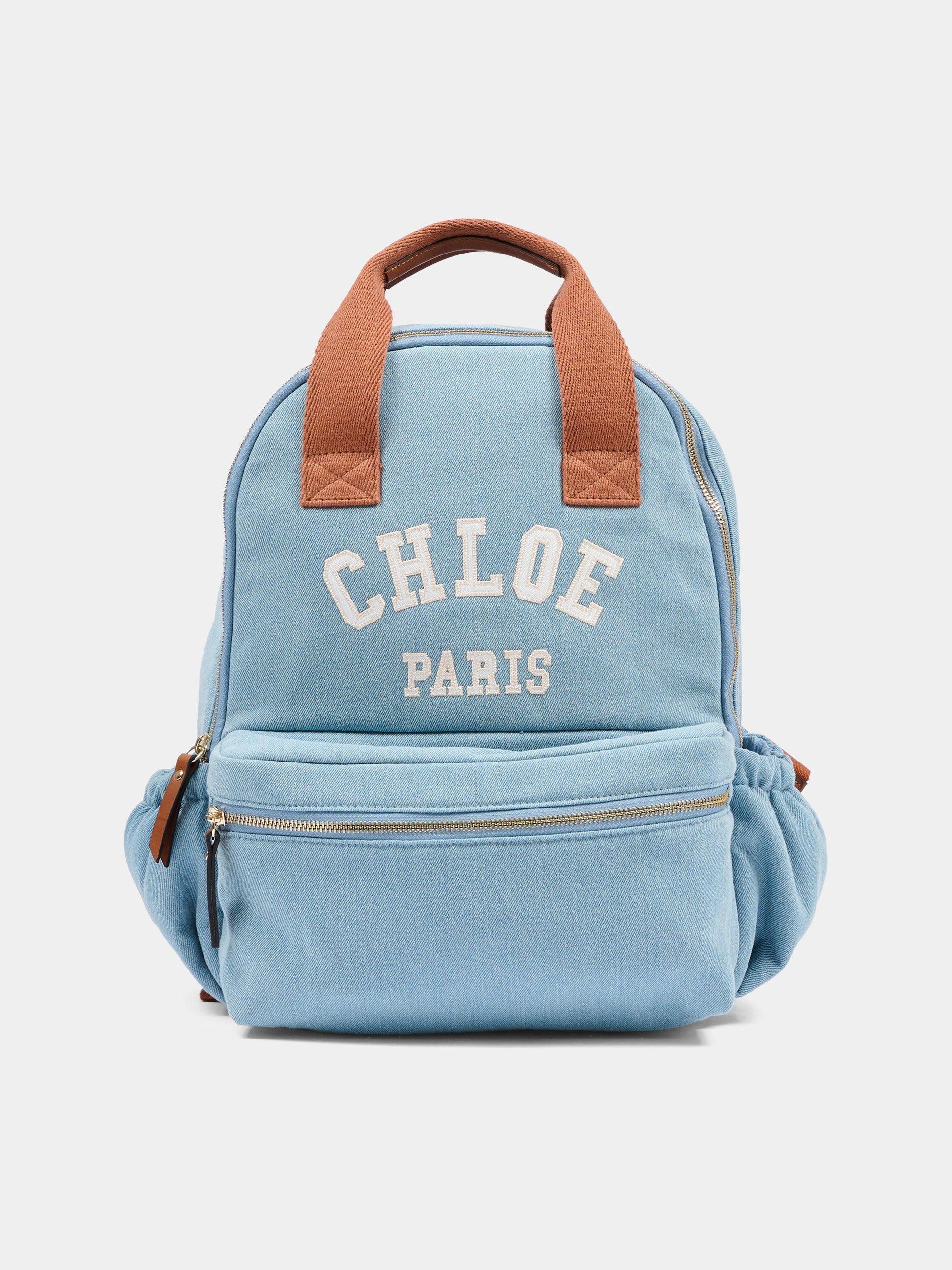 Zaino denim per bambina con logo,Chloé Kids,C20867 Z10