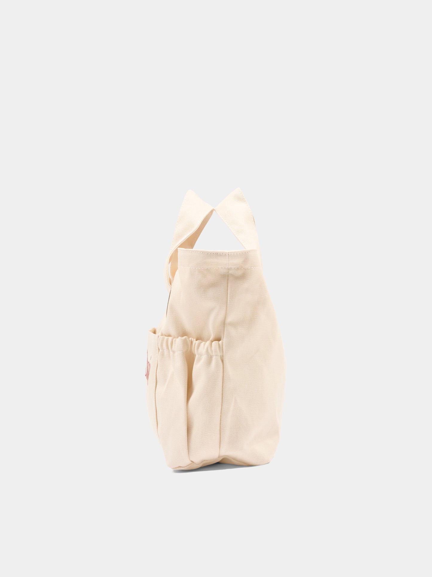 Borsa avorio per bambina con logo ricamato,Chloé Kids,C20872 148
