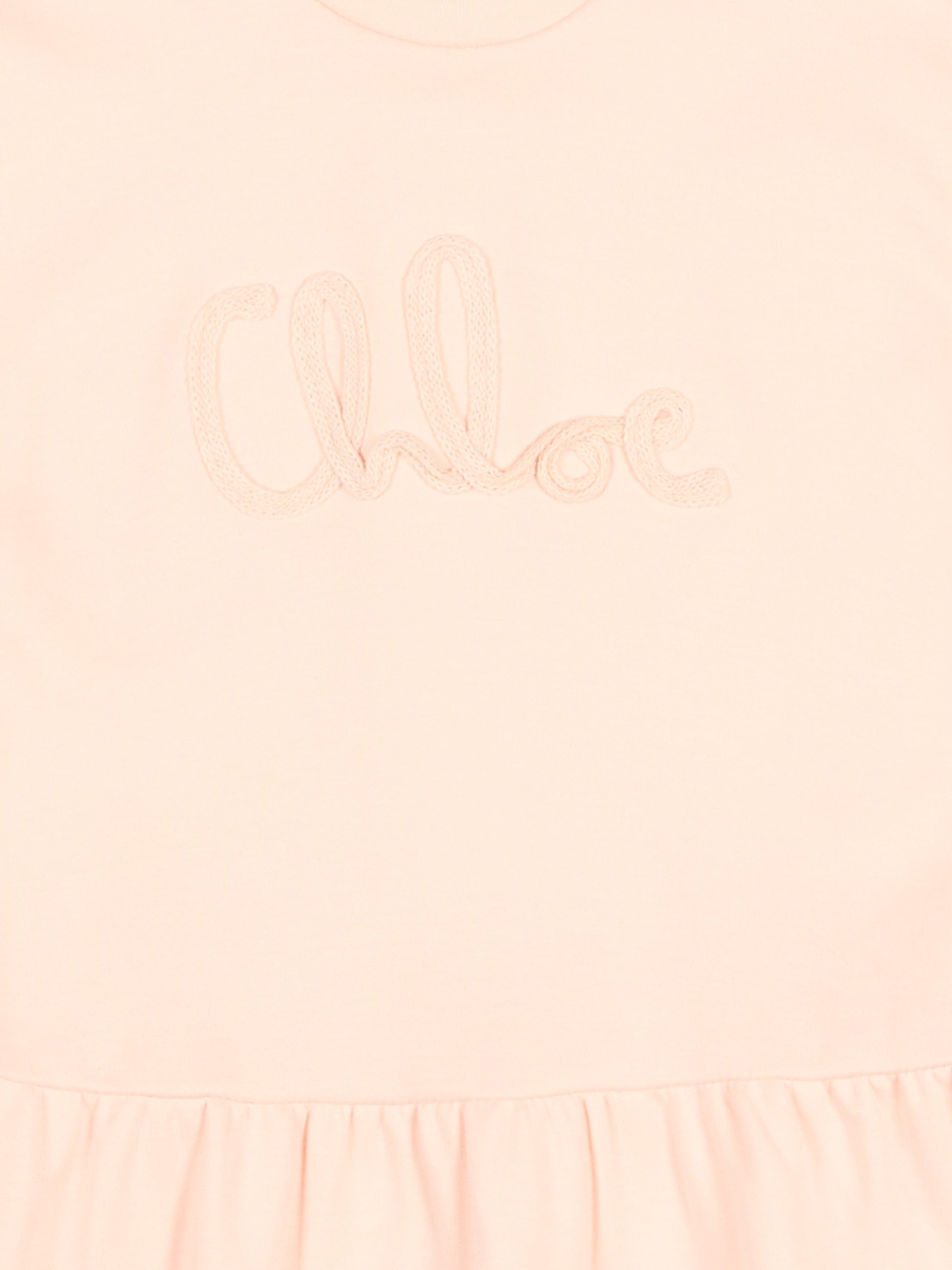 Vestito rosa per neonata con logo,Chloé Kids,C20888 46J