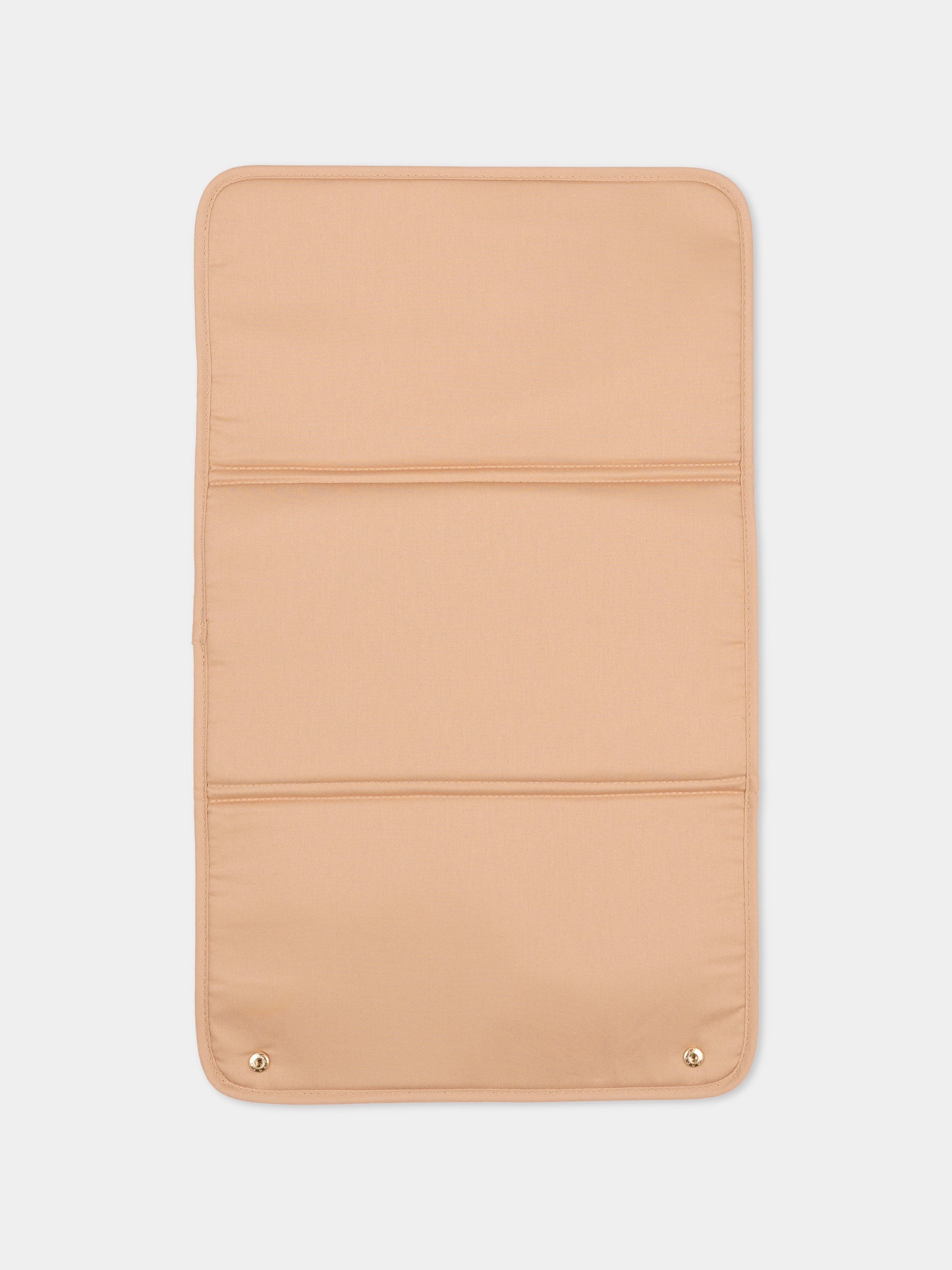 Borsa mamma beige per neonati con logo ricamato,Chloé Kids,C20942 244