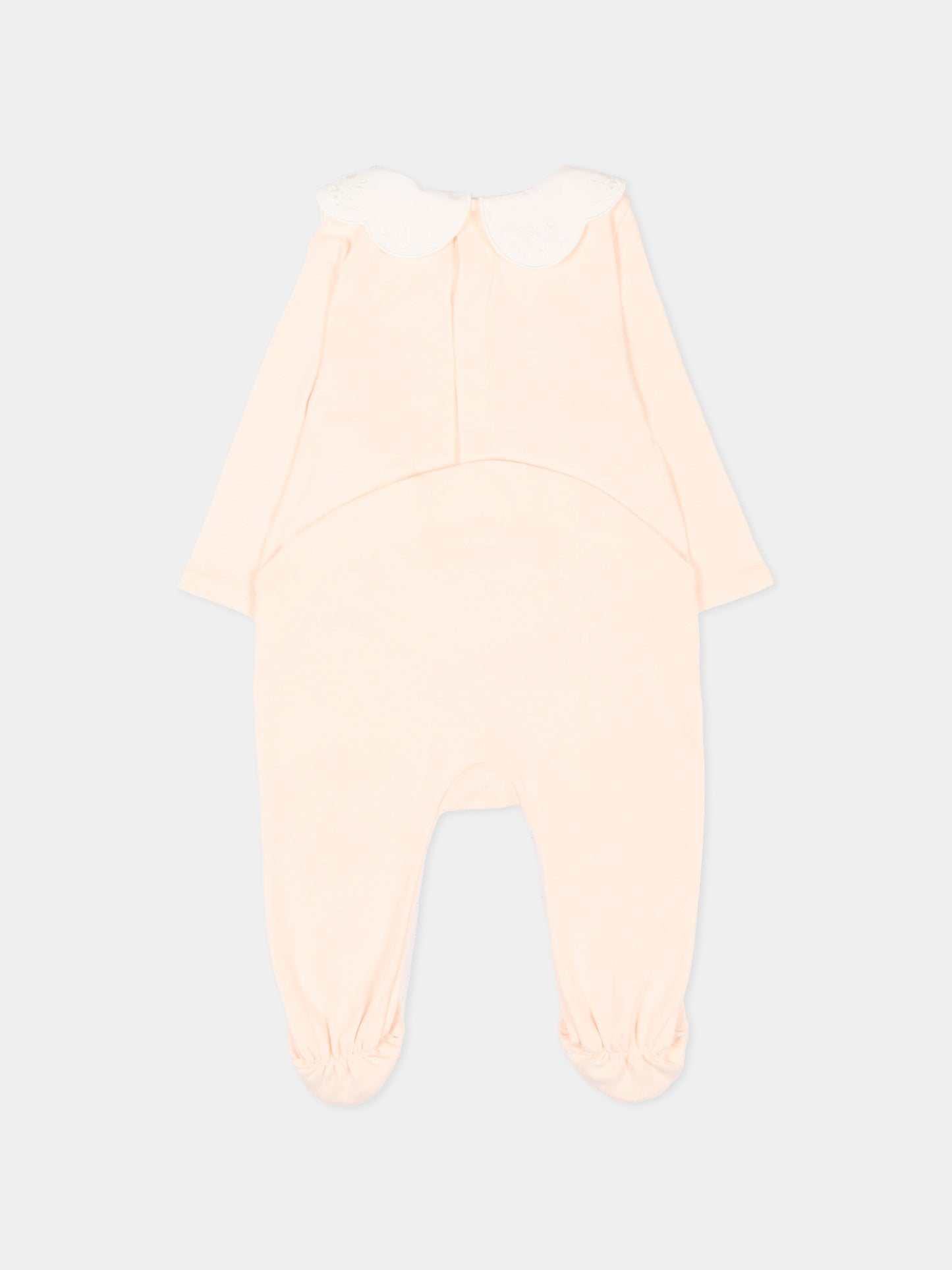 Set tutina rosa per neonata con logo,Chloé Kids,C21231 440