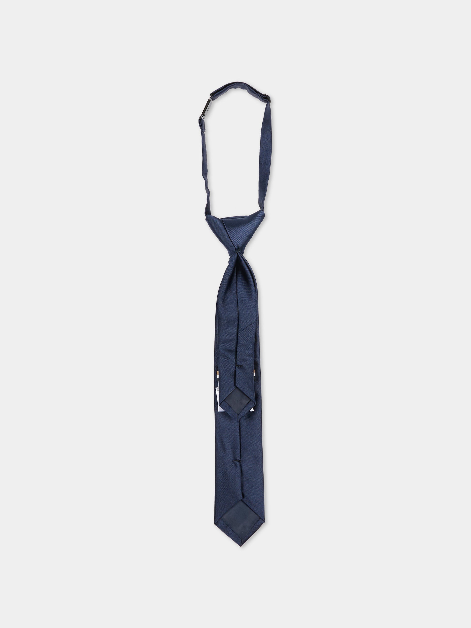Cravatta blu per bambino con logo,Boss,J52630 849