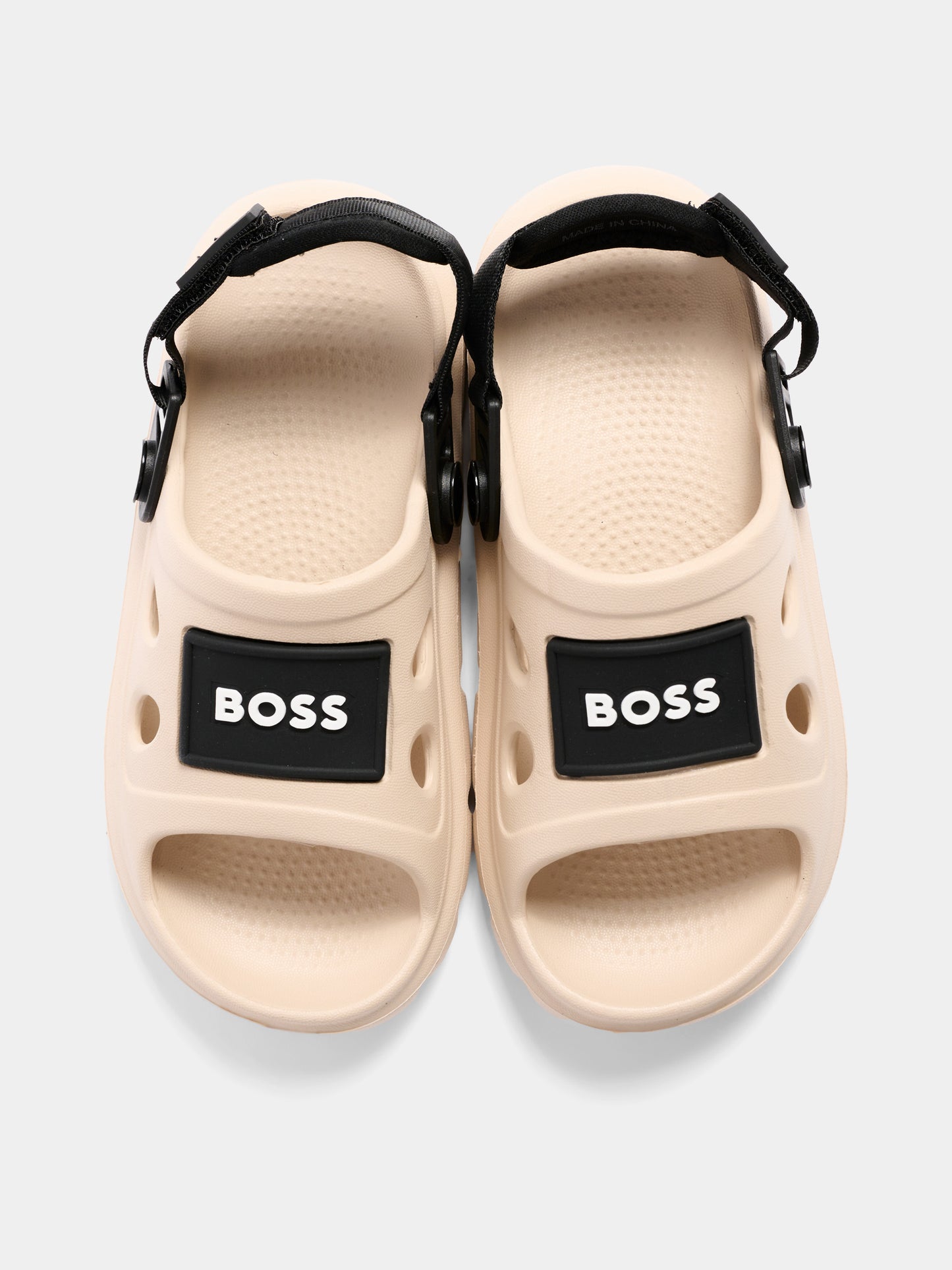 Sandali beige per bambino con logo,Boss,J52813 249