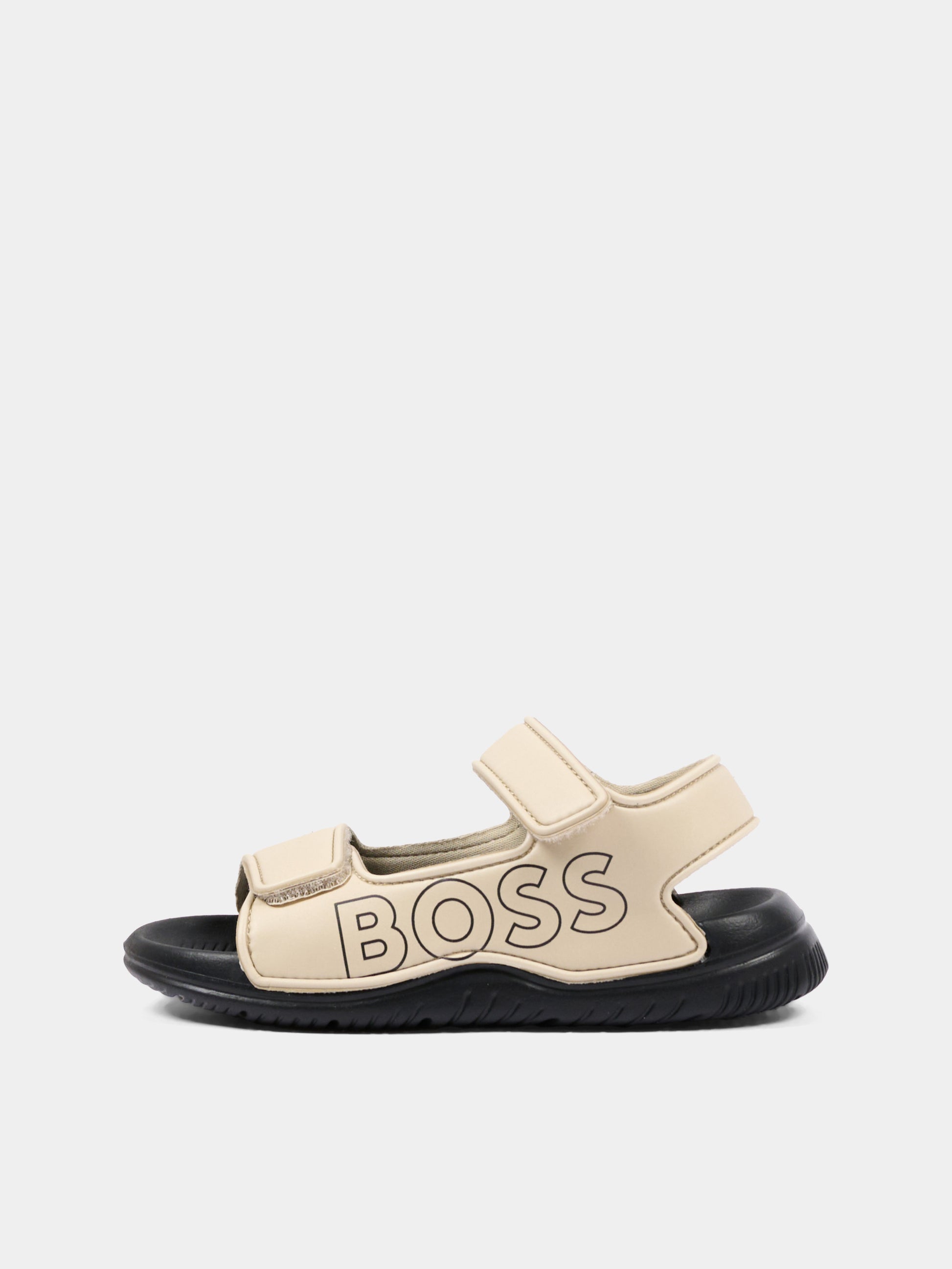 Sandali beige per bambino con logo,Boss,J52821 249