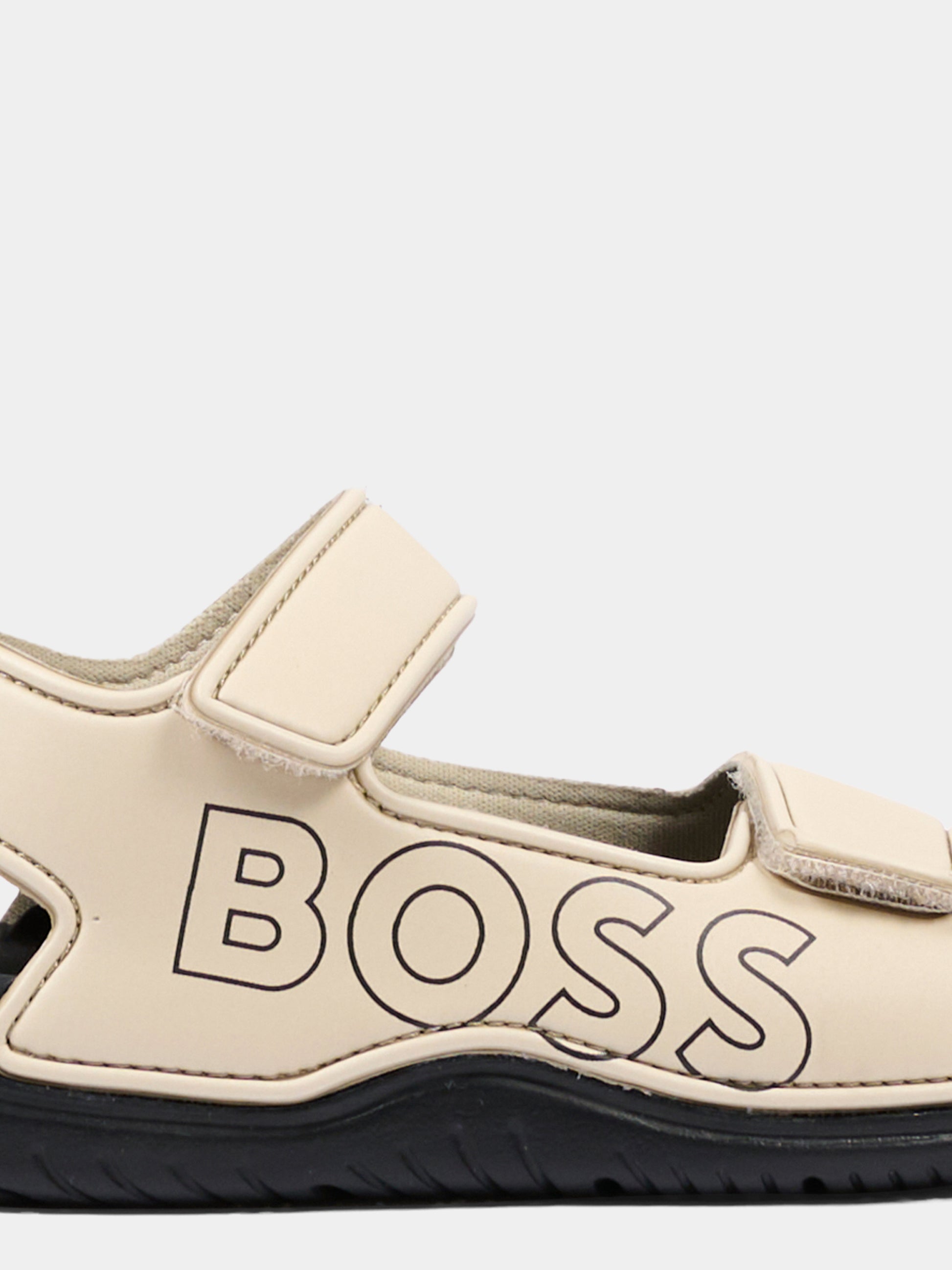 Sandali beige per bambino con logo,Boss,J52821 249