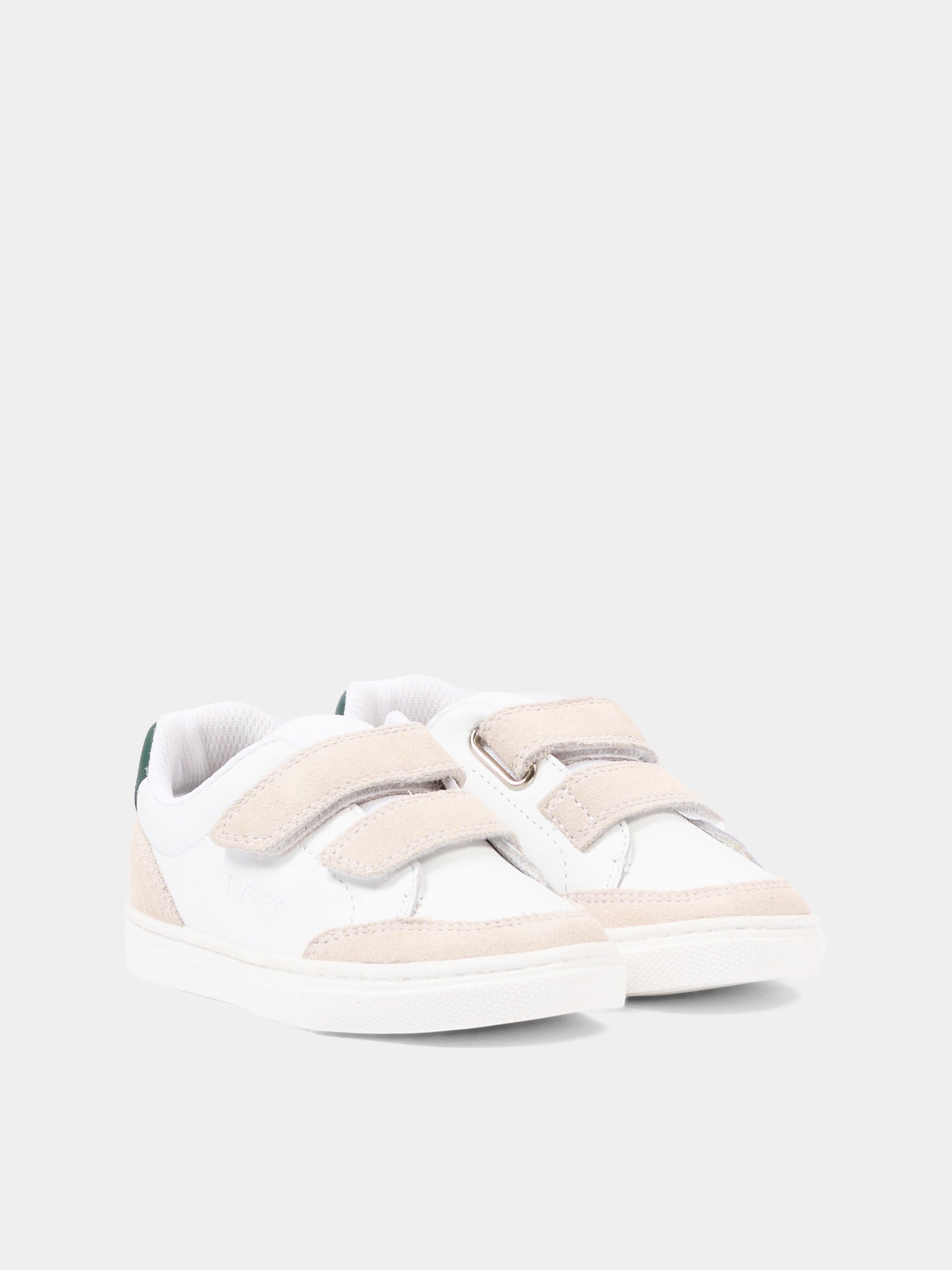 Sneakers bianche per bambino con logo,Boss,J52826 10P