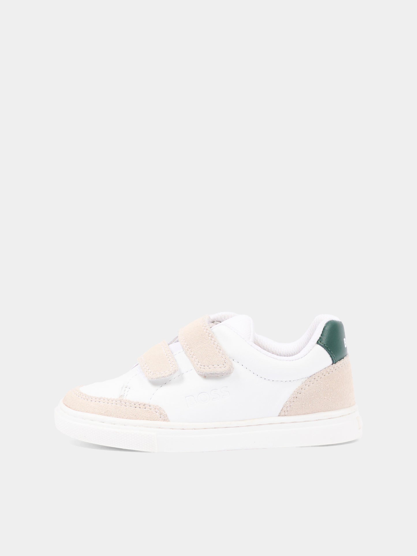 Sneakers bianche per bambino con logo,Boss,J52826 10P