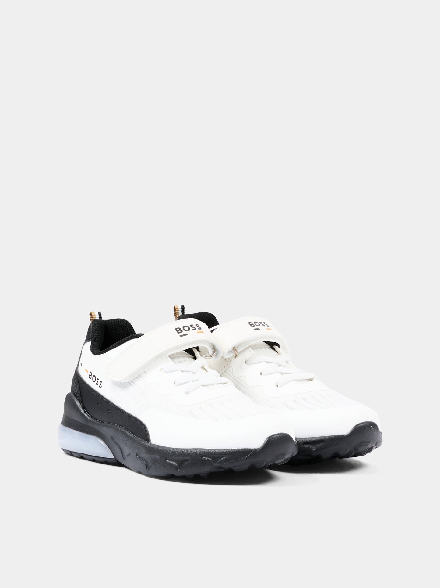 Sneakers multicolor per bambino con logo,Boss,J52830 10P