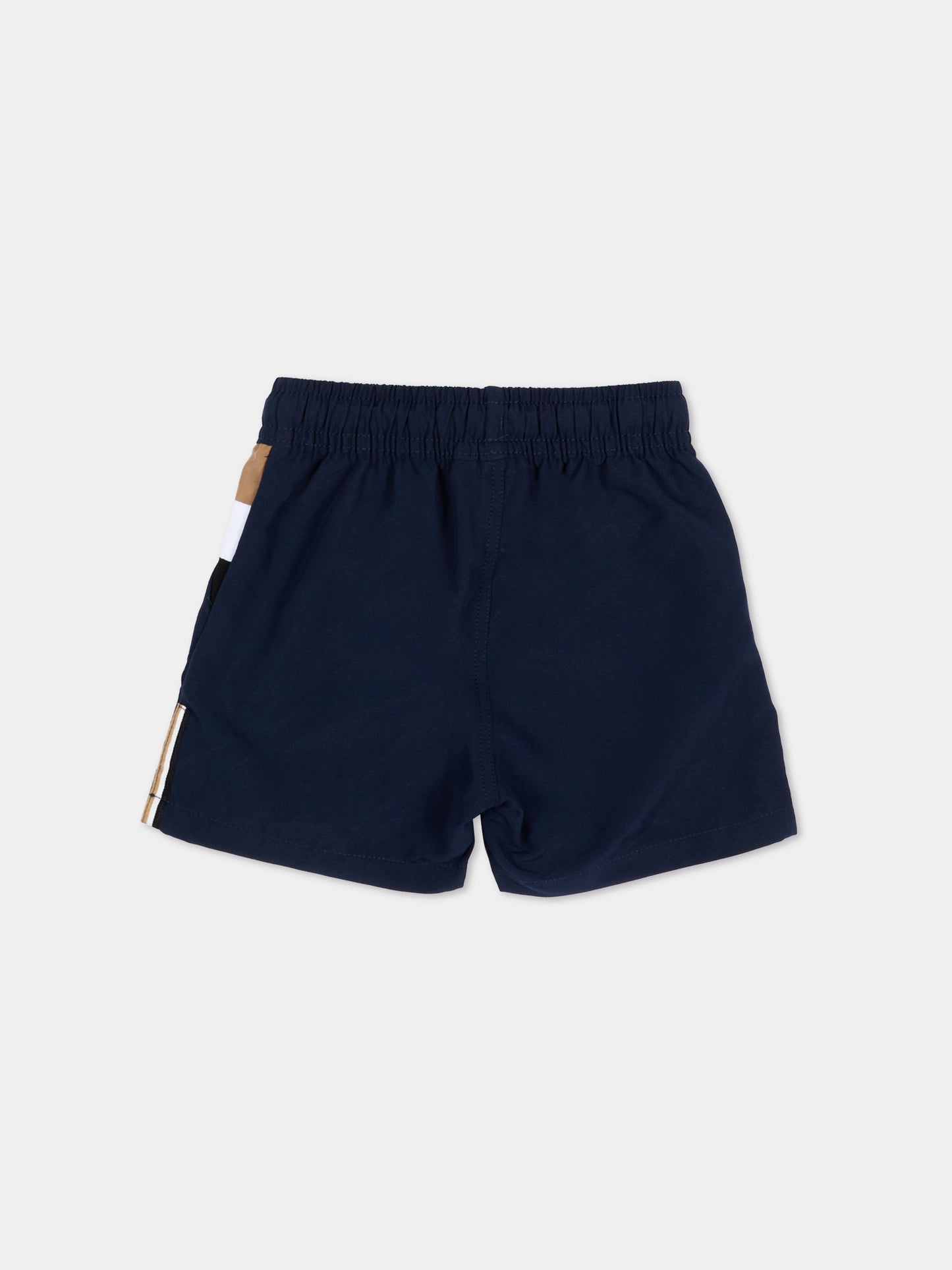 Boxer mare blu per neonato con logo,Boss,J52837 849