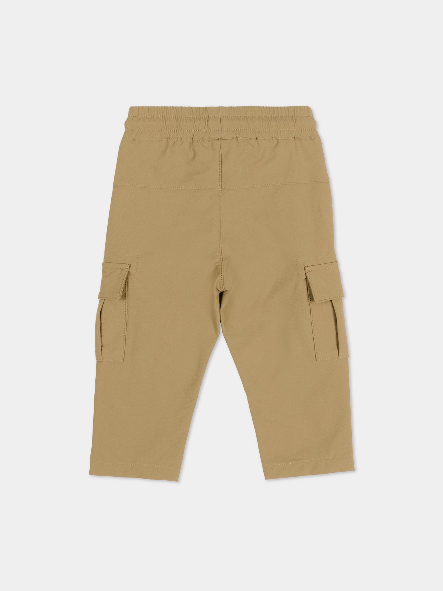 Pantalone beige per neonato con tasche cargo,Boss,J52855 295
