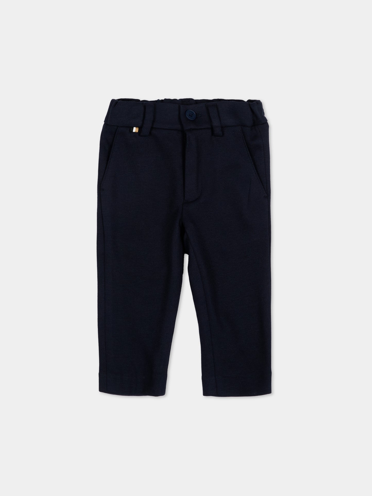 Pantaloni eleganti blu per neonato,Boss,J52859 862