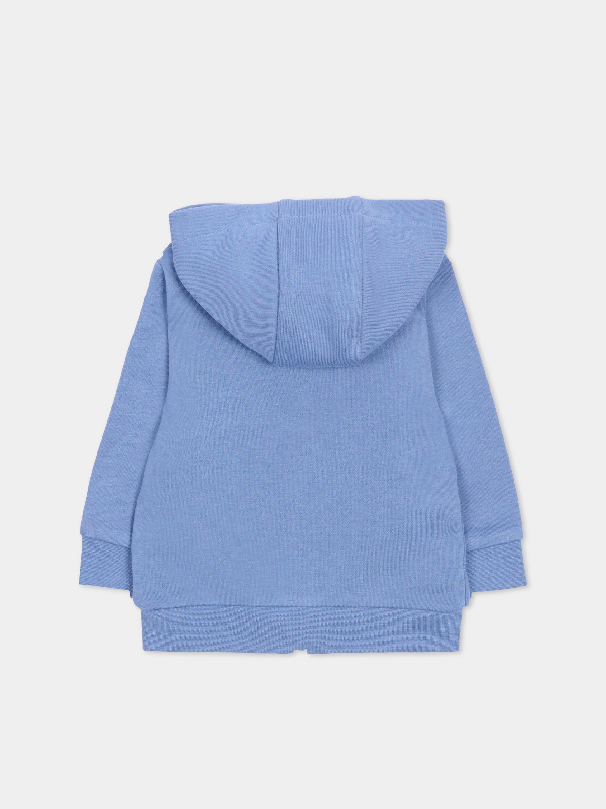 Felpa blu per neonato con patch,Boss,J52866 881