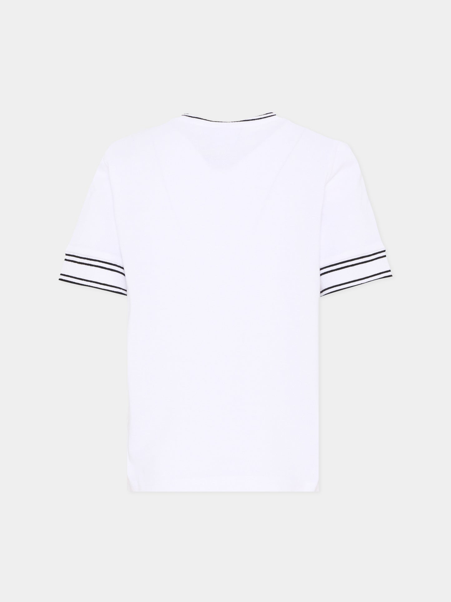 T-Shirt bianca per bambino con logo ricamato,Boss,J52981 10P