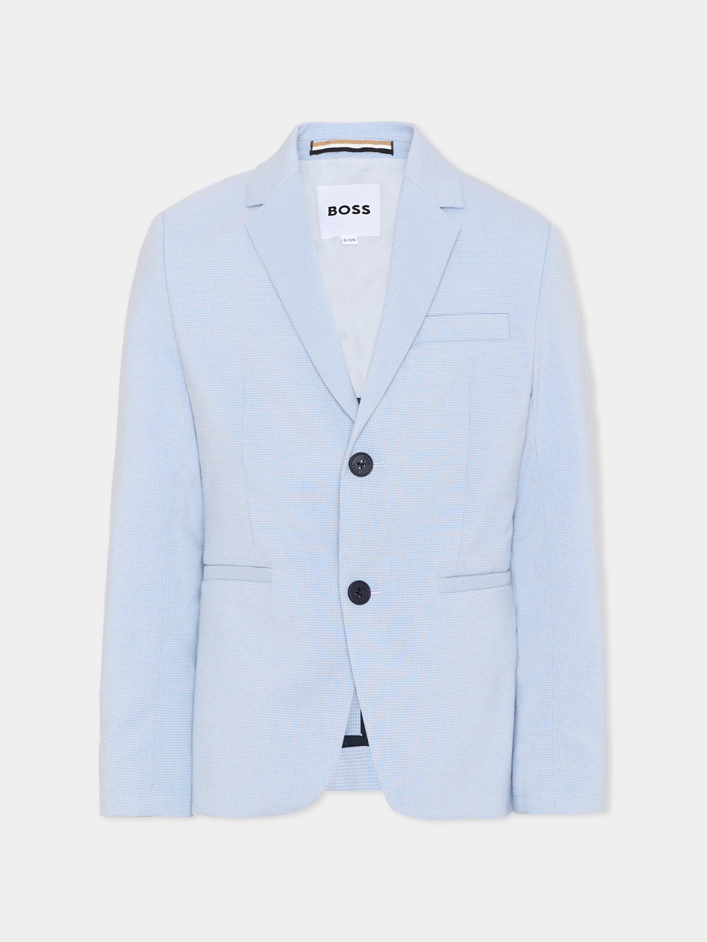 Giacca celeste per bambino,Boss,J52995 057