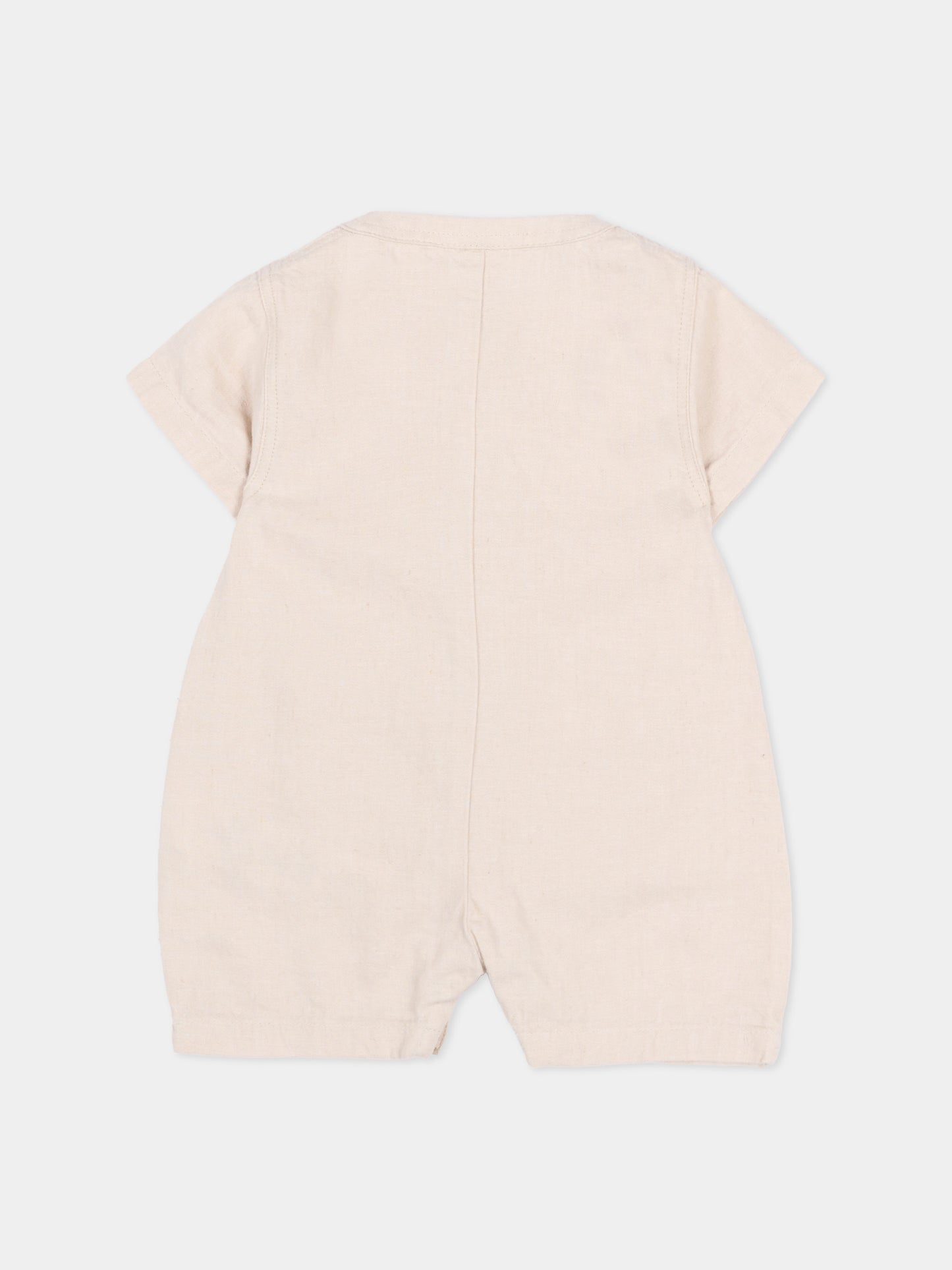 Pagliaccetto avorio per neonato con logo,Boss,J53030 130