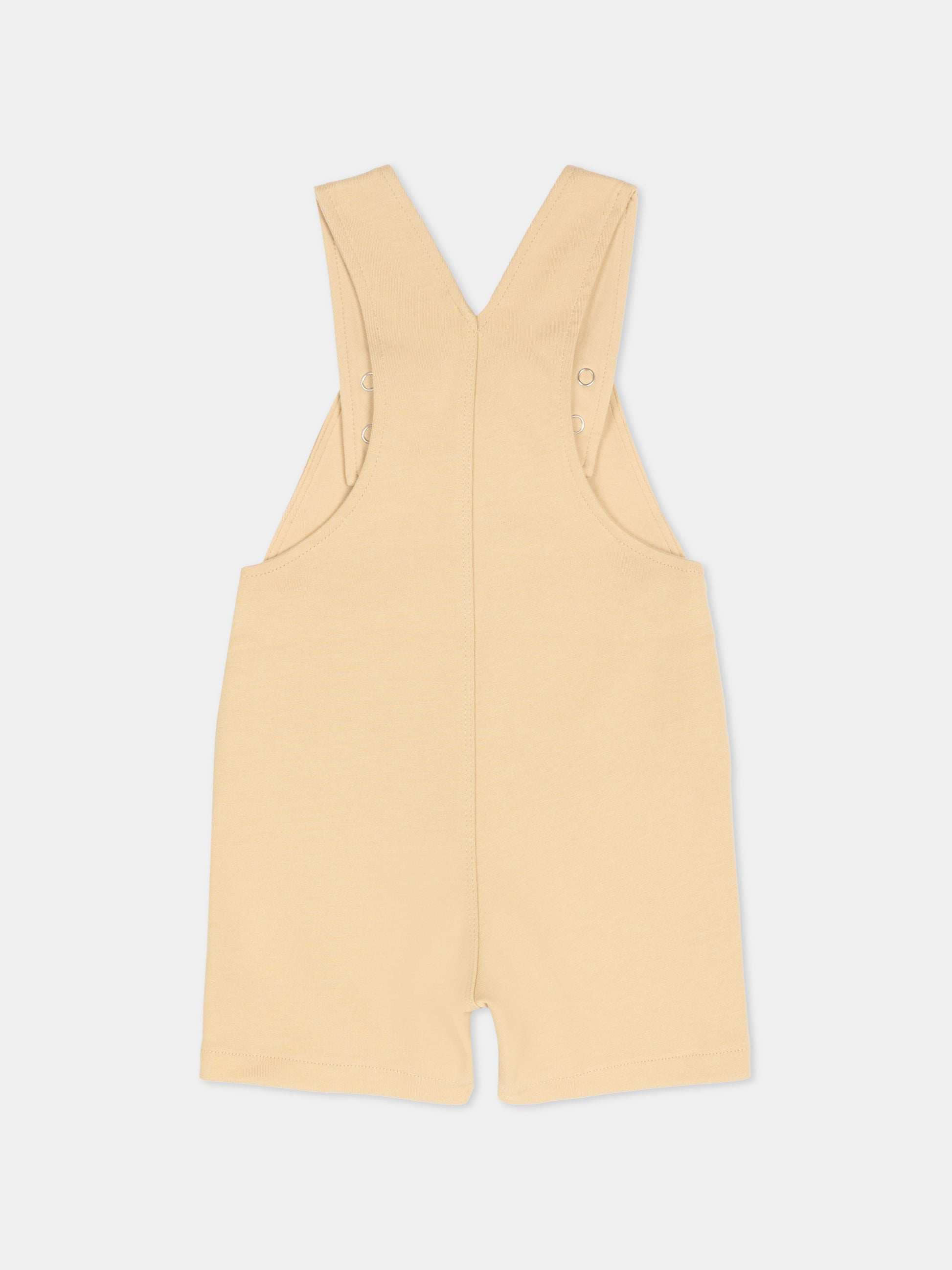 Salopette beige per neonato con logo,Boss,J53035 249