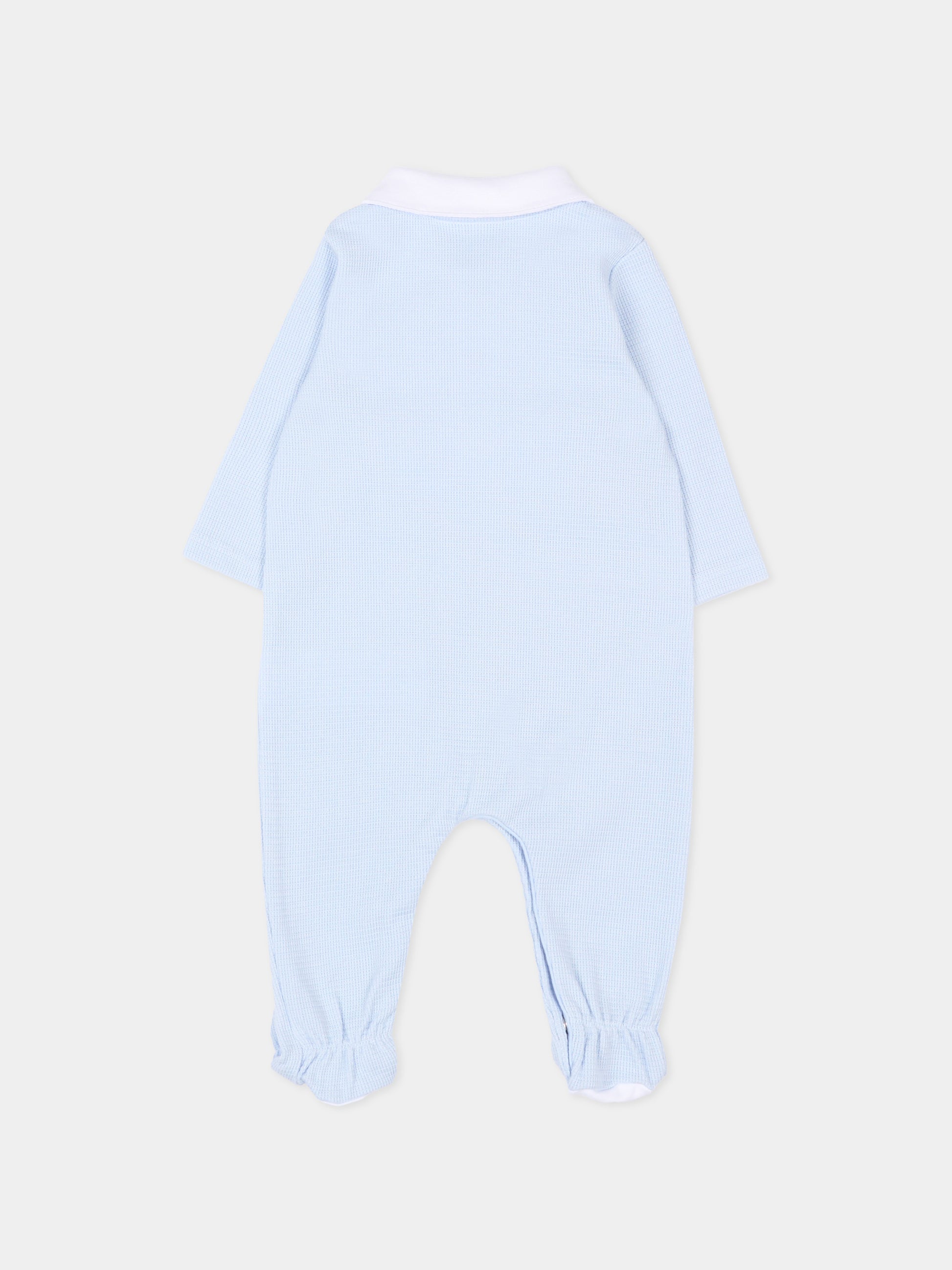 Tutina celeste per neonato con logo,Boss,J53040 771