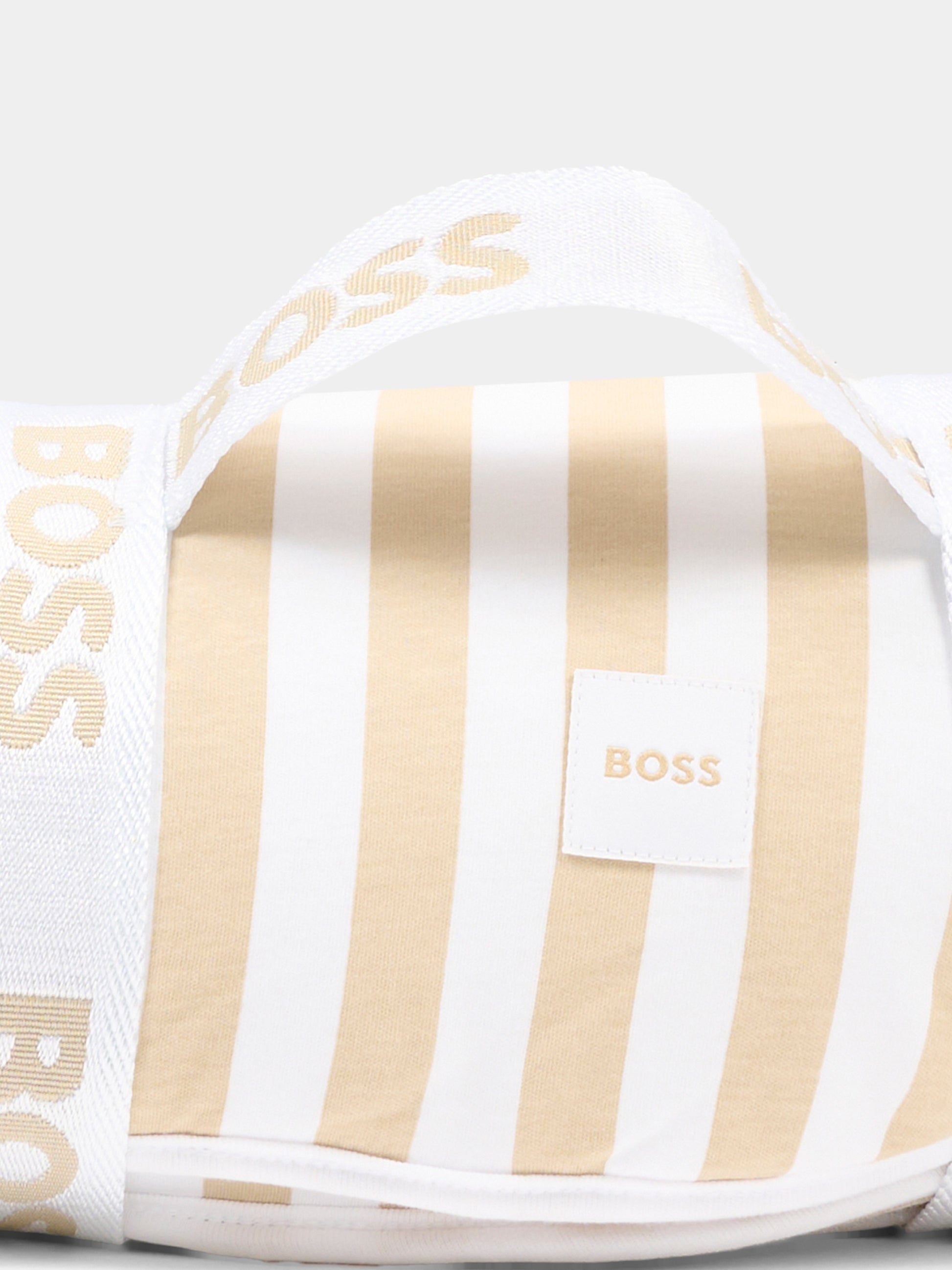 Coperta beige per neonato con logo,Boss,J53093 249