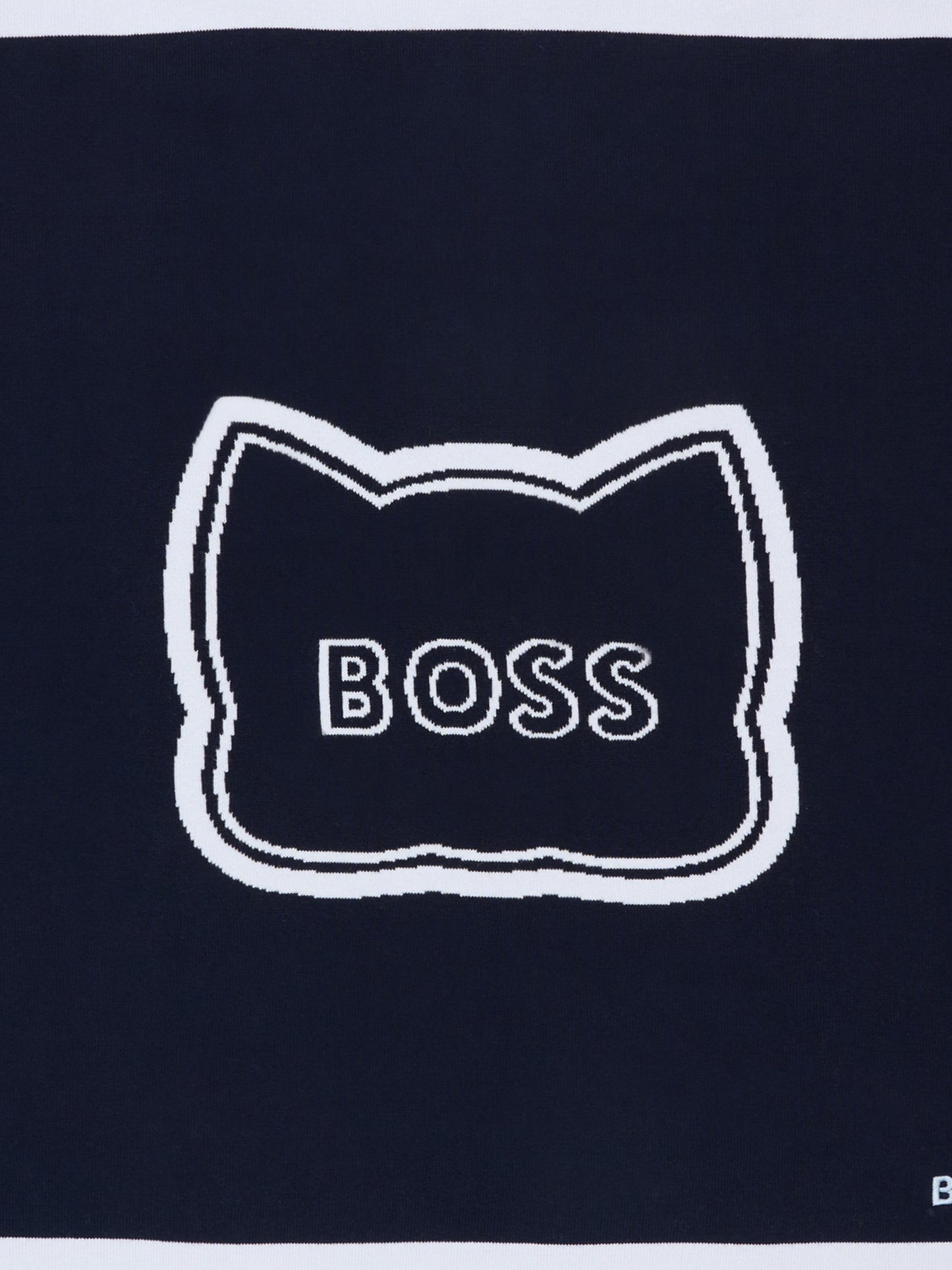 Coperta blu per neonato con logo,Boss,J53095 849