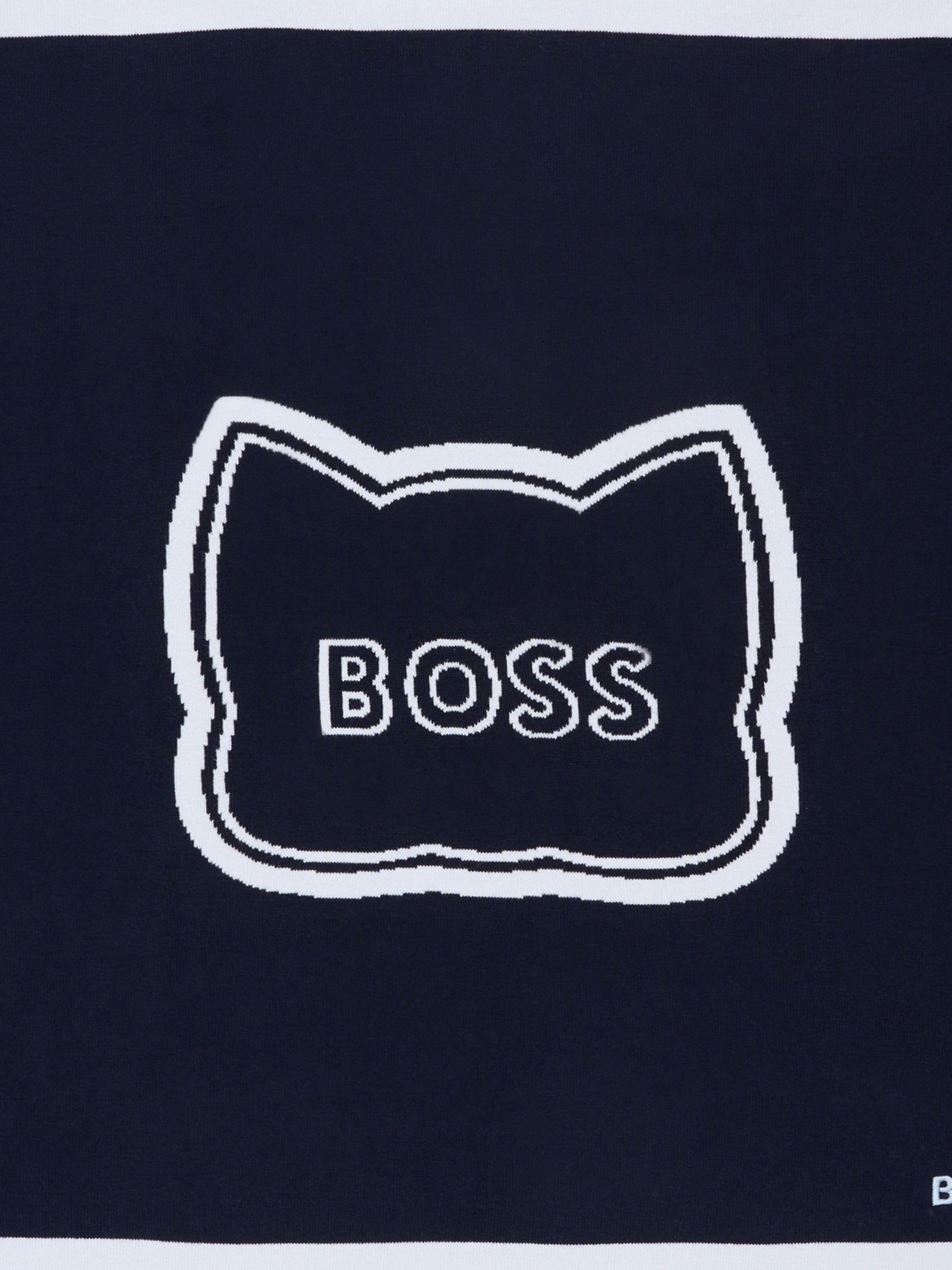 Coperta blu per neonato con logo,Boss,J53095 849