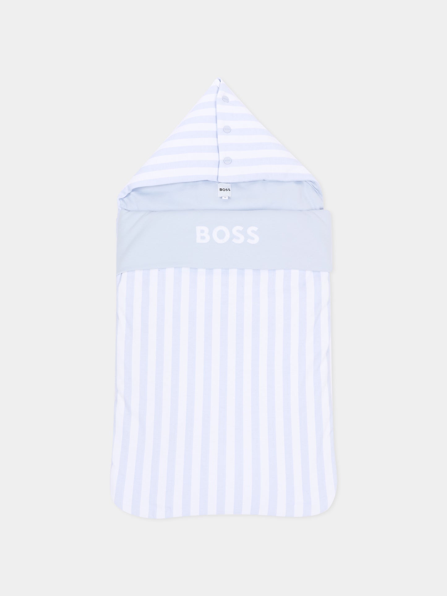 Sacco nanna celeste a righe per neonato,Boss,J53099 771