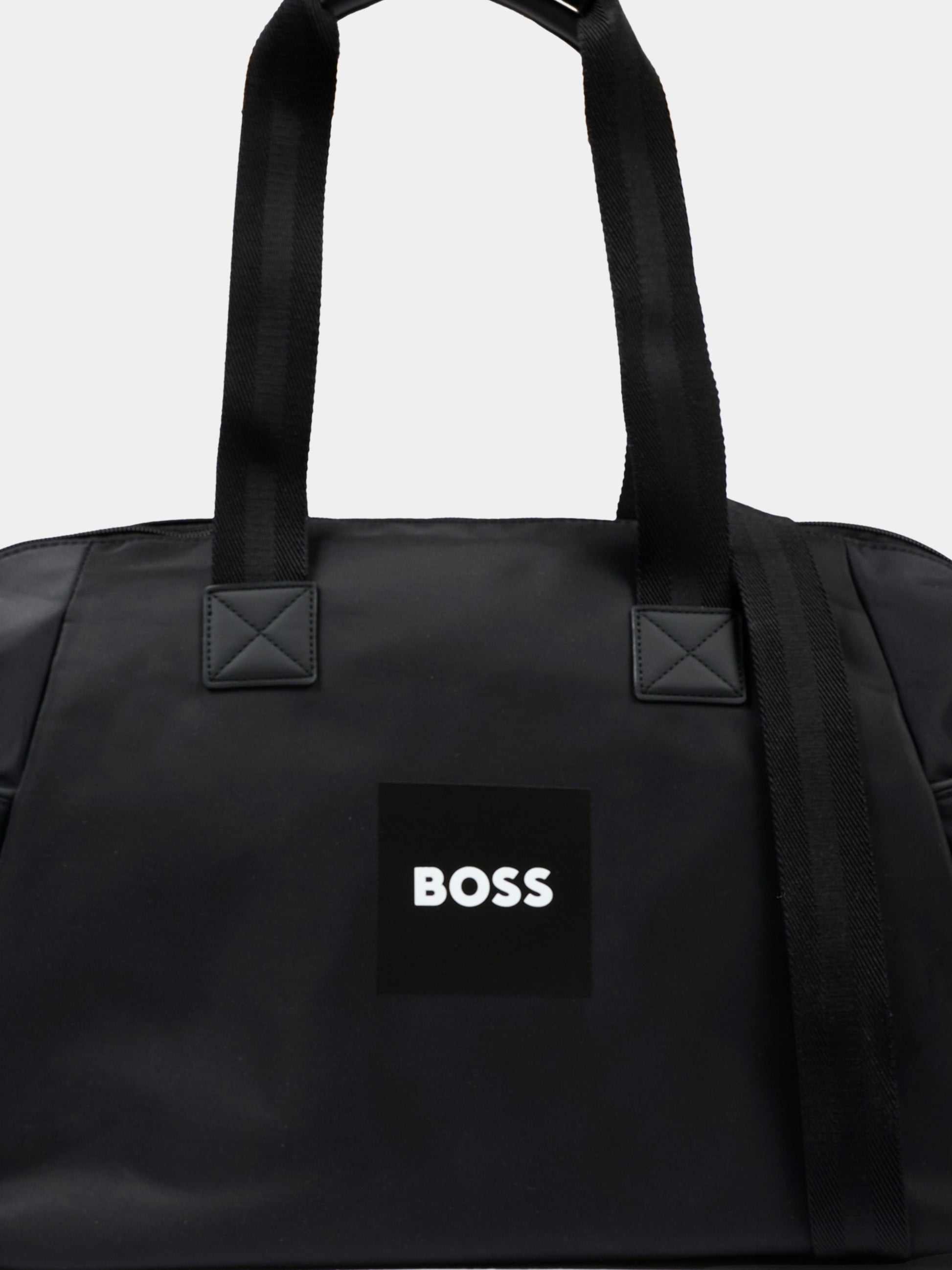 Borsa mamma nero per neonato con logo,Boss,J53106 09B