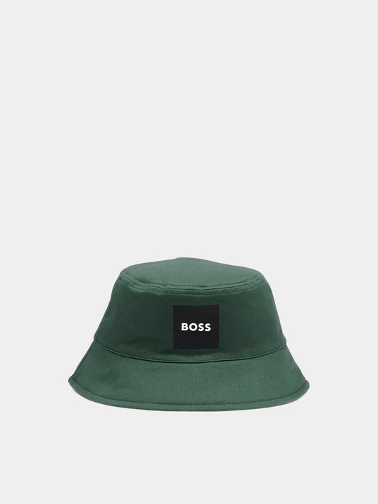 Cloche verde per bambino con logo,Boss,J53117 68C
