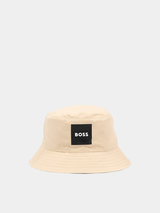 Cloche beige per bambino con logo,Boss,J53124 249