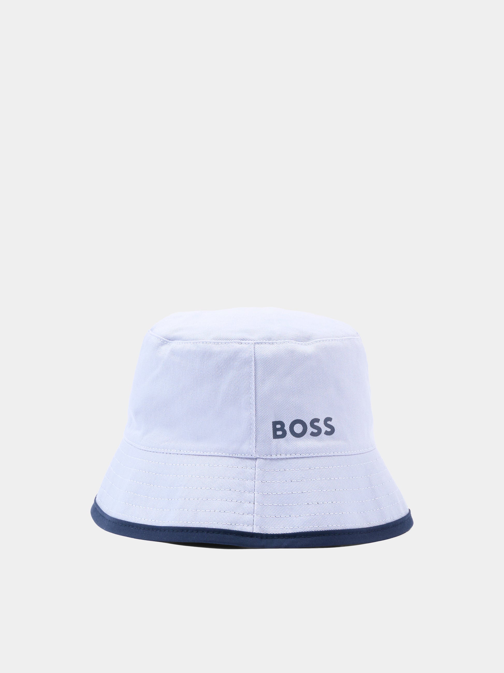 Cloche blu per neonato con logo,Boss,J53140 849