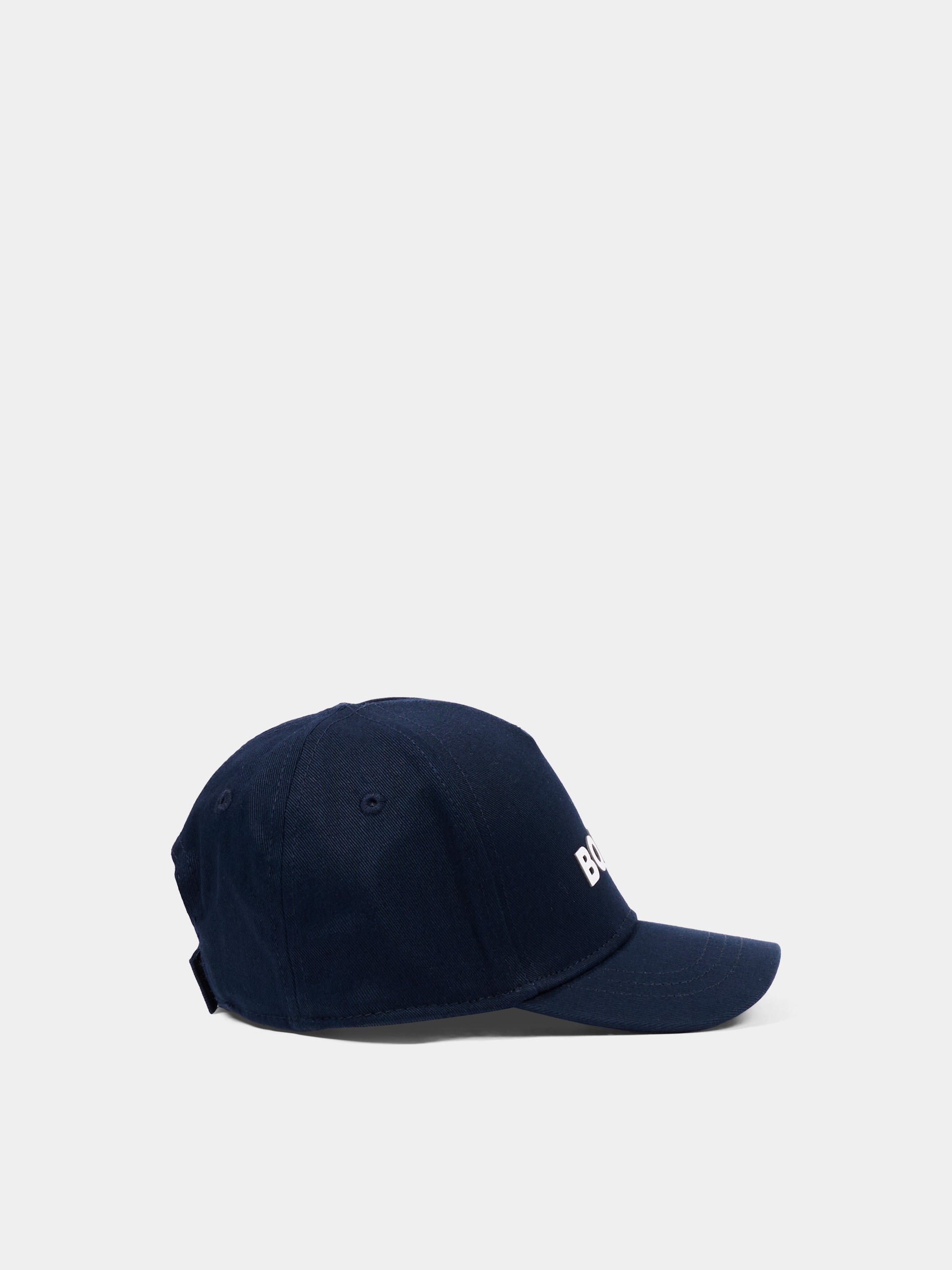 Cappello blu per neonato con logo,Boss,J53141 849