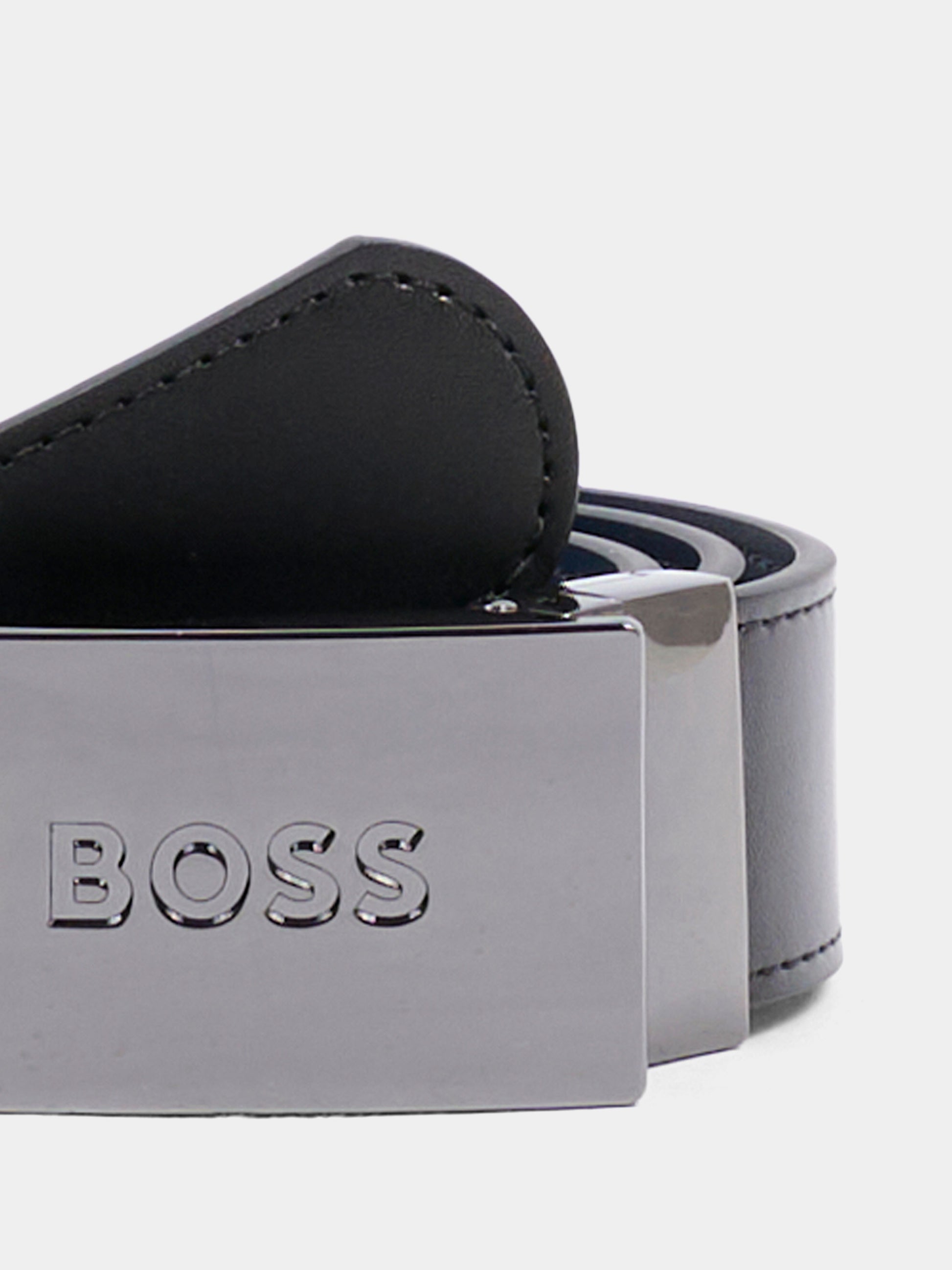 Cintura reversibile nera per bambino,Boss,J53151 09B