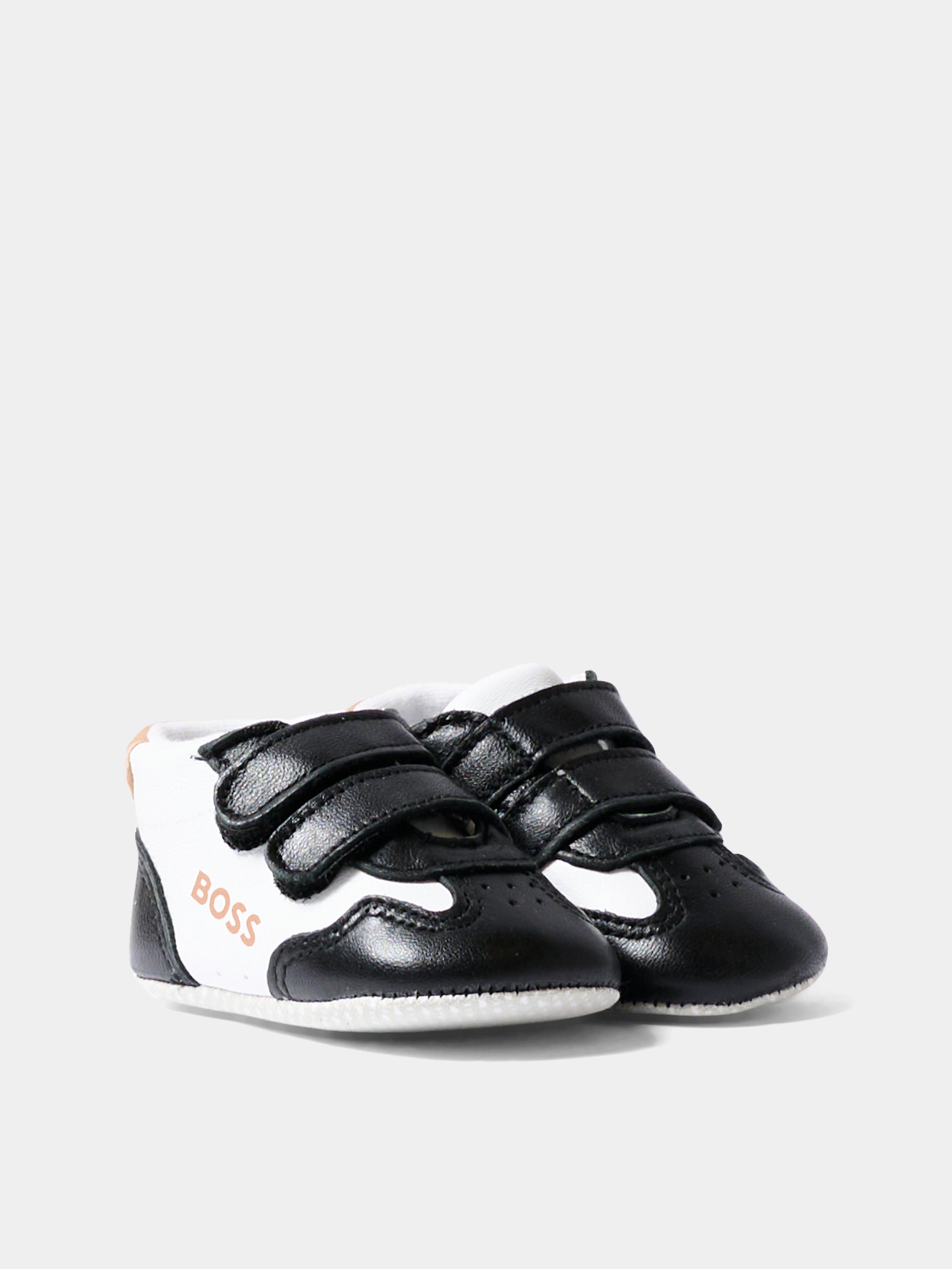 Sneakers nere per neonato con logo,Boss,J53243 09B